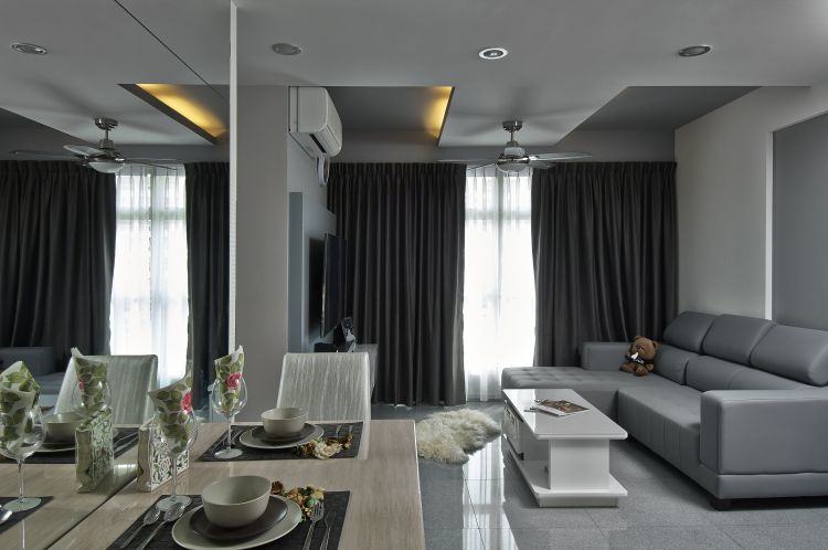 Contemporary, Modern Design - Living Room - HDB 4 Room - Design by Design 4 Space Pte Ltd