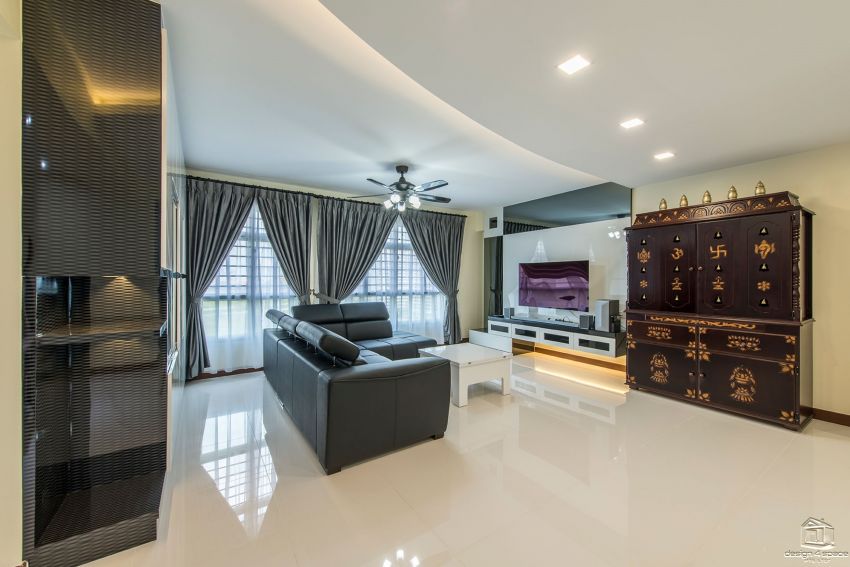 Contemporary, Modern, Retro Design - Living Room - HDB 4 Room - Design by Design 4 Space Pte Ltd