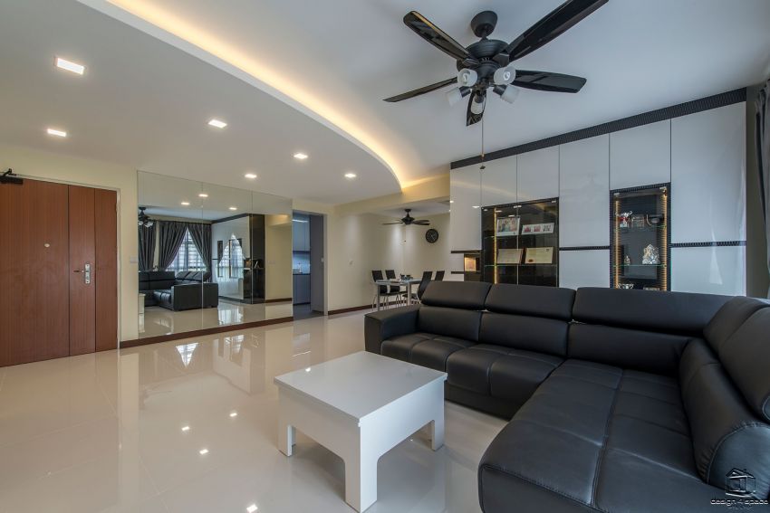 Contemporary, Modern, Retro Design - Living Room - HDB 4 Room - Design by Design 4 Space Pte Ltd