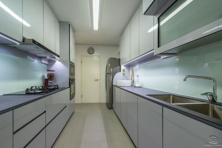 Contemporary, Modern, Retro Design - Kitchen - HDB 4 Room - Design by Design 4 Space Pte Ltd