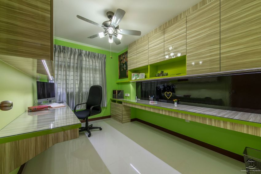 Contemporary, Modern, Retro Design - Study Room - HDB 4 Room - Design by Design 4 Space Pte Ltd