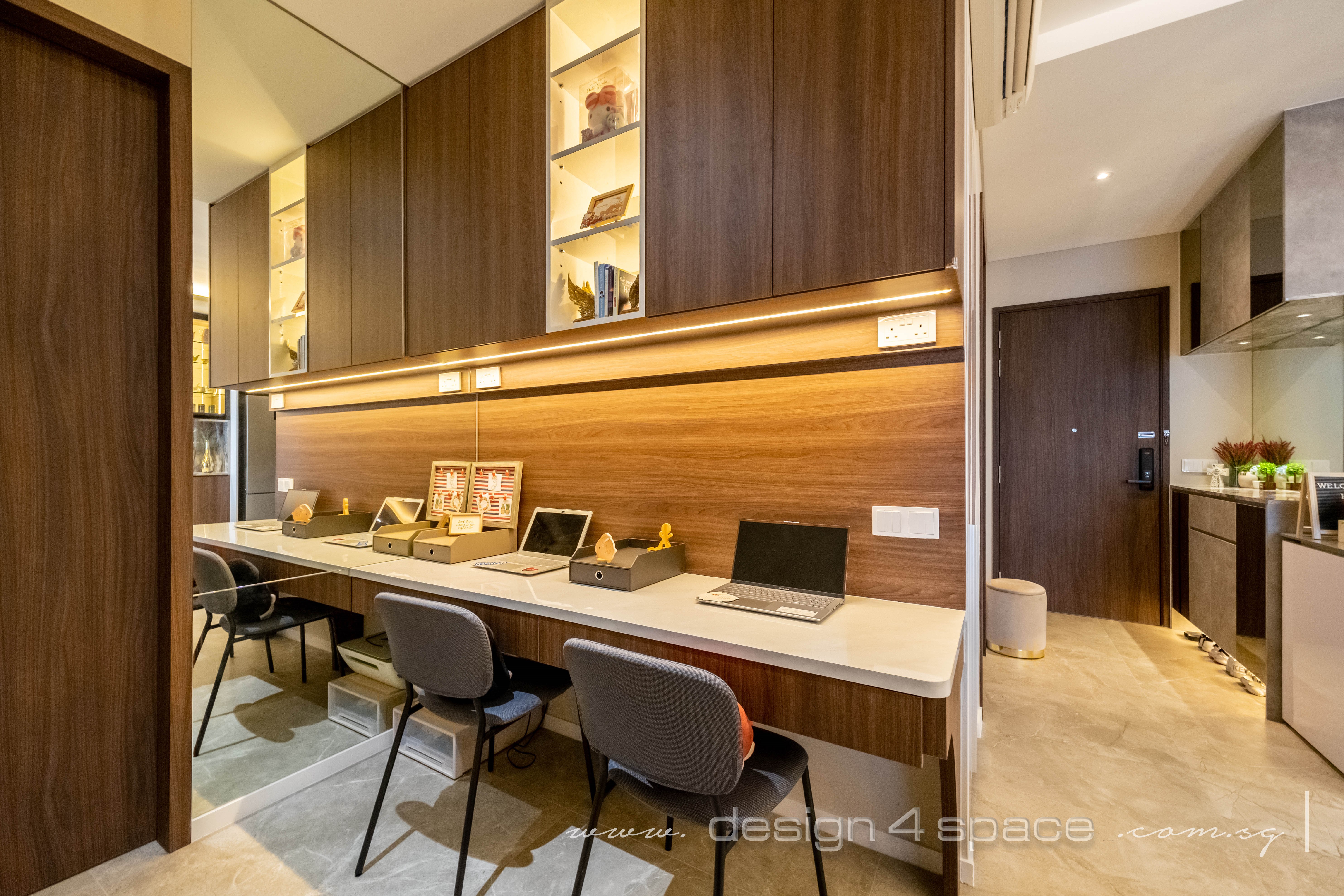 Modern Design - Study Room - Condominium - Design by Design 4 Space Pte Ltd