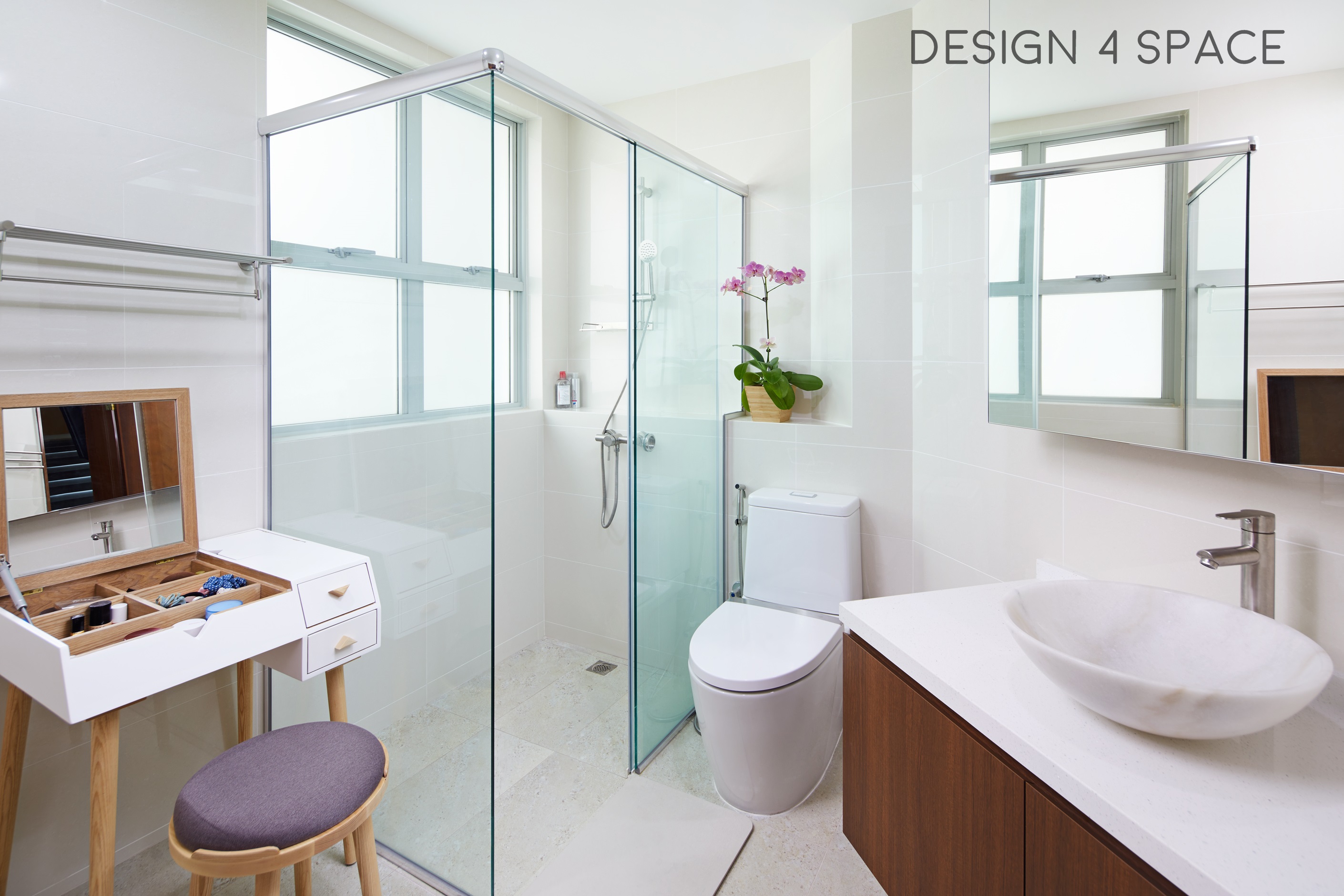 Contemporary, Modern Design - Bathroom - Condominium - Design by Design 4 Space Pte Ltd