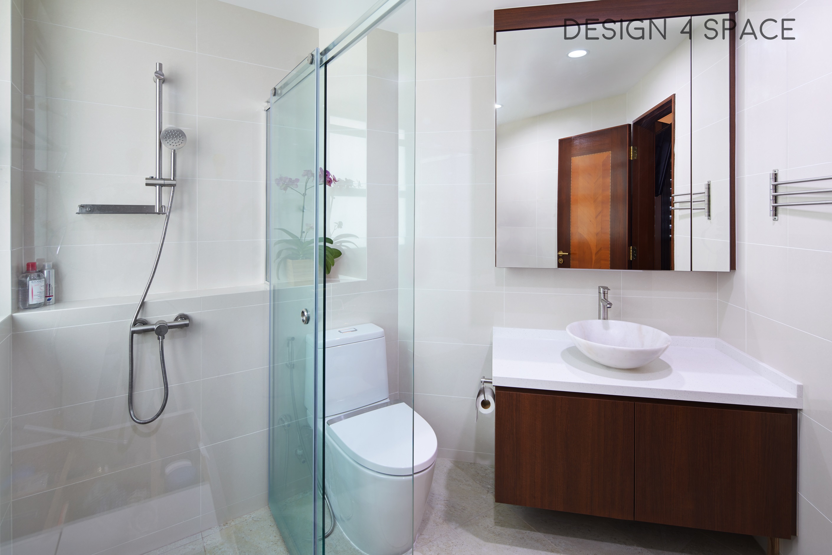 Contemporary, Modern Design - Bathroom - Condominium - Design by Design 4 Space Pte Ltd