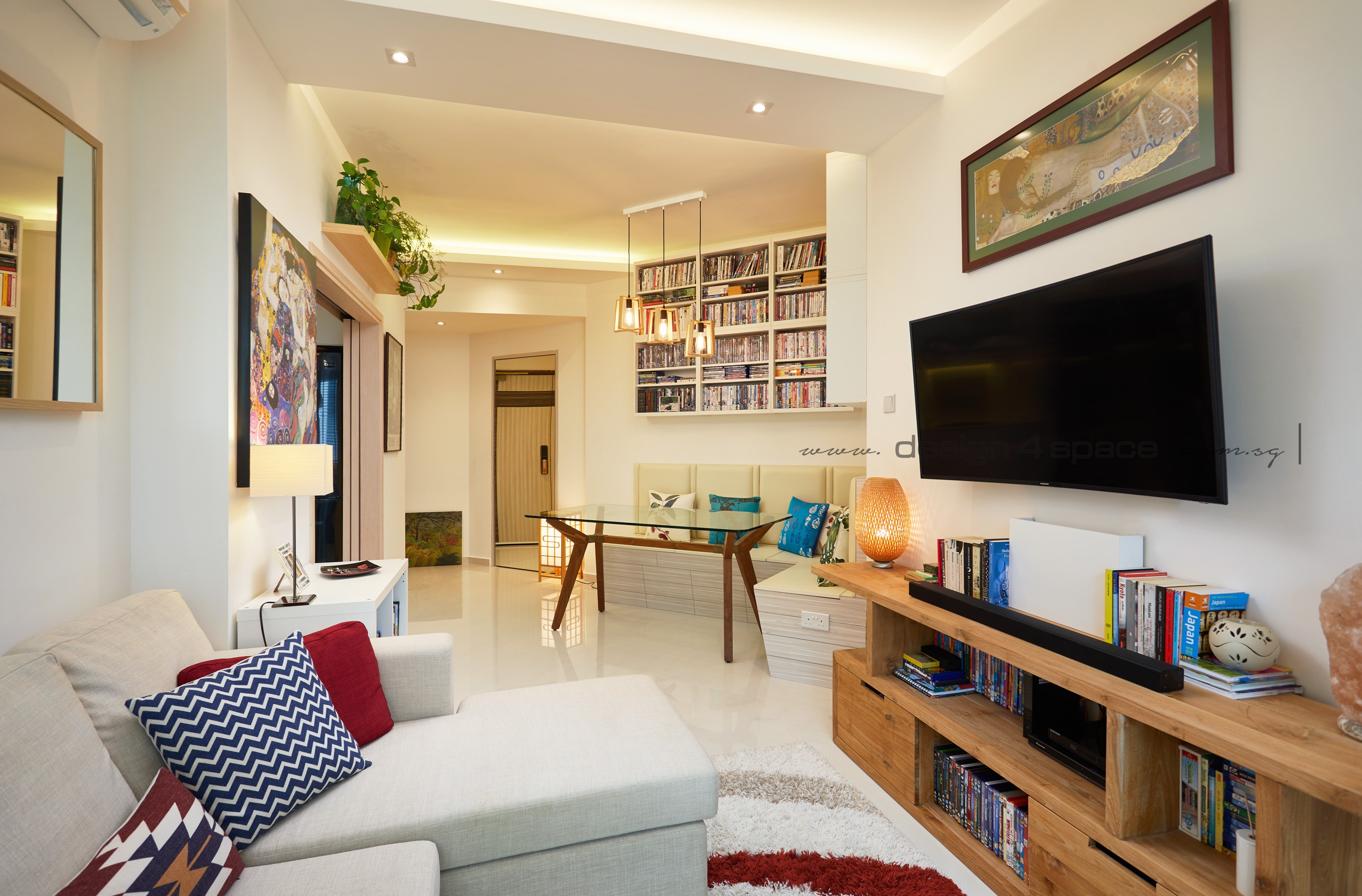 Minimalist Design - Living Room - Condominium - Design by Design 4 Space Pte Ltd