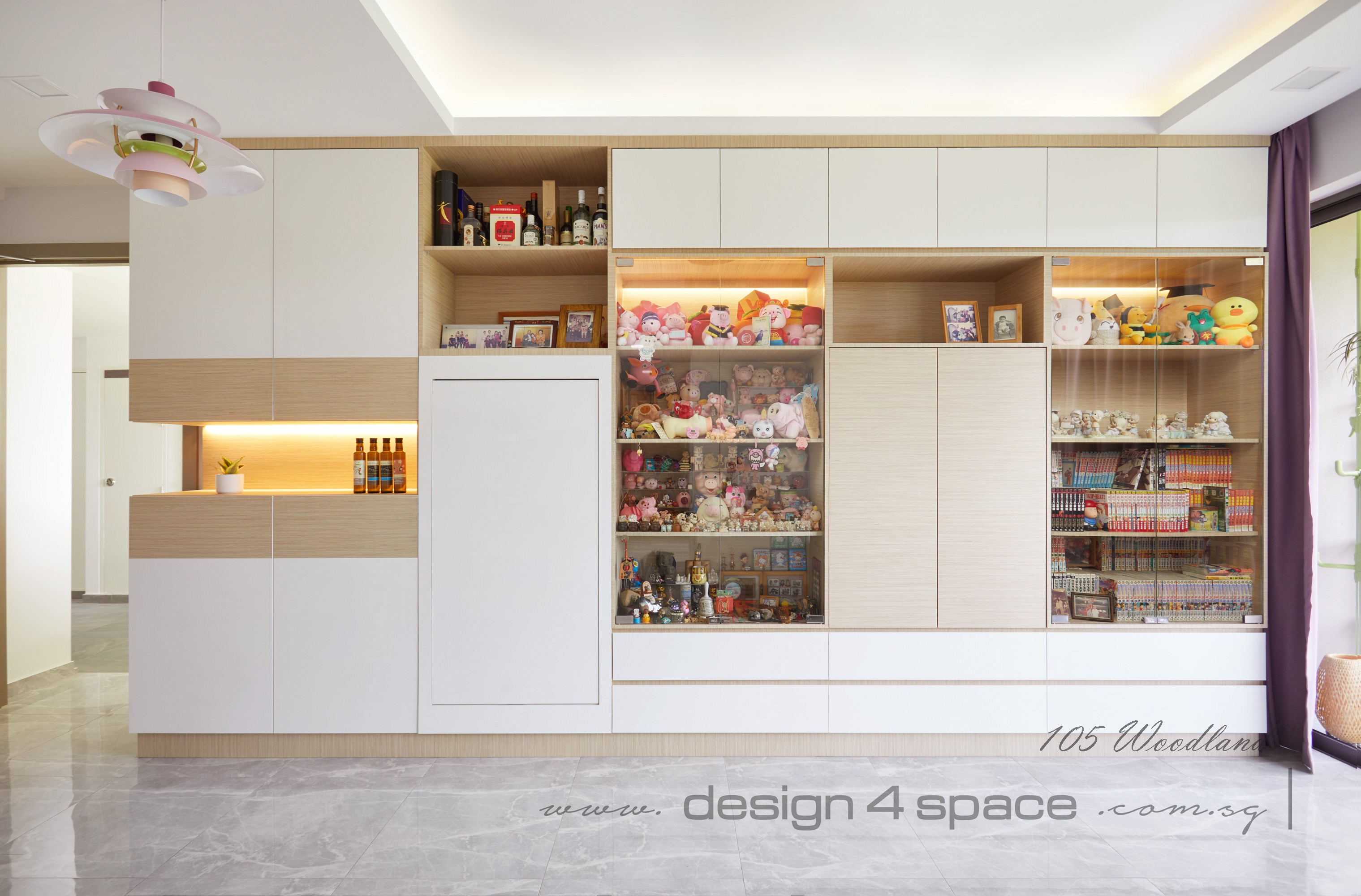 Contemporary Design - Living Room - Condominium - Design by Design 4 Space Pte Ltd