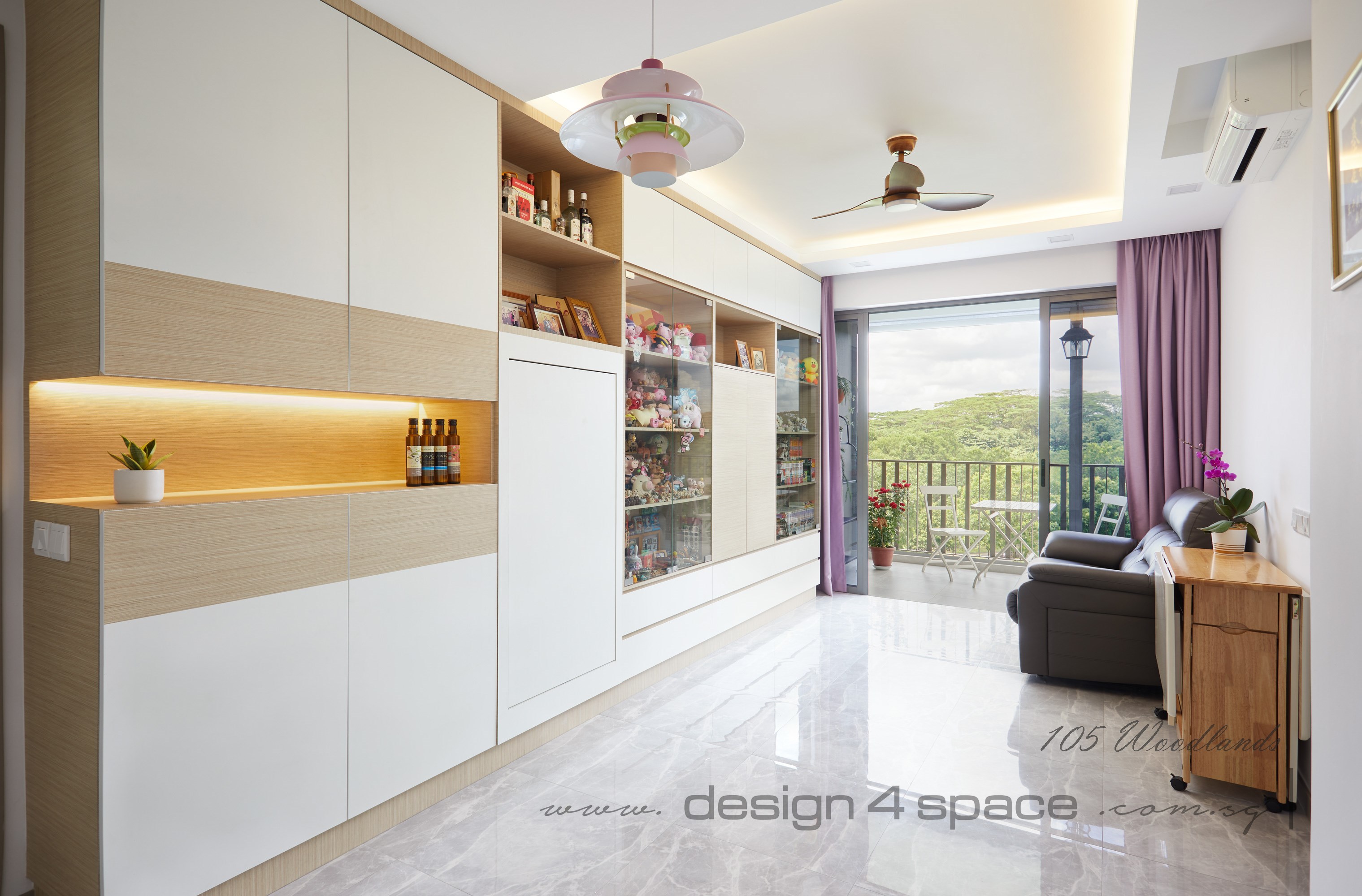 Contemporary Design - Living Room - Condominium - Design by Design 4 Space Pte Ltd