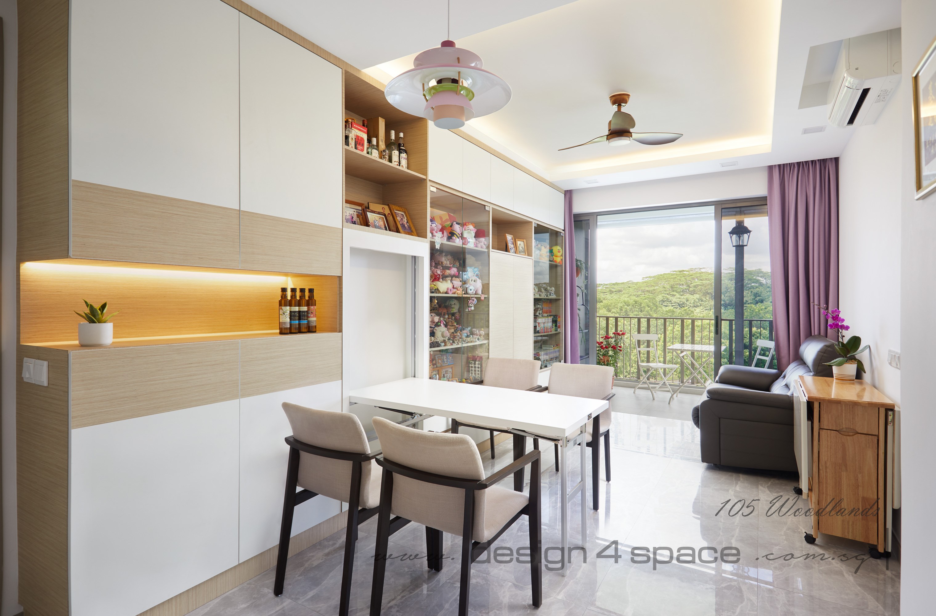 Contemporary Design - Living Room - Condominium - Design by Design 4 Space Pte Ltd