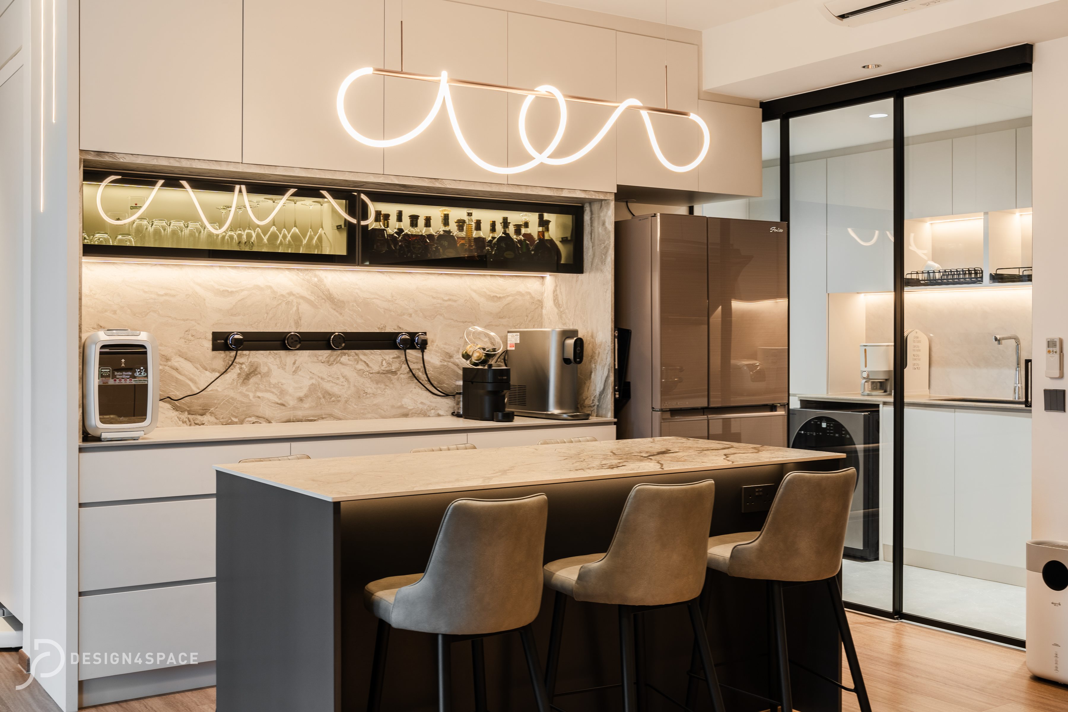 Contemporary, Modern Design - Kitchen - Condominium - Design by Design 4 Space Pte Ltd