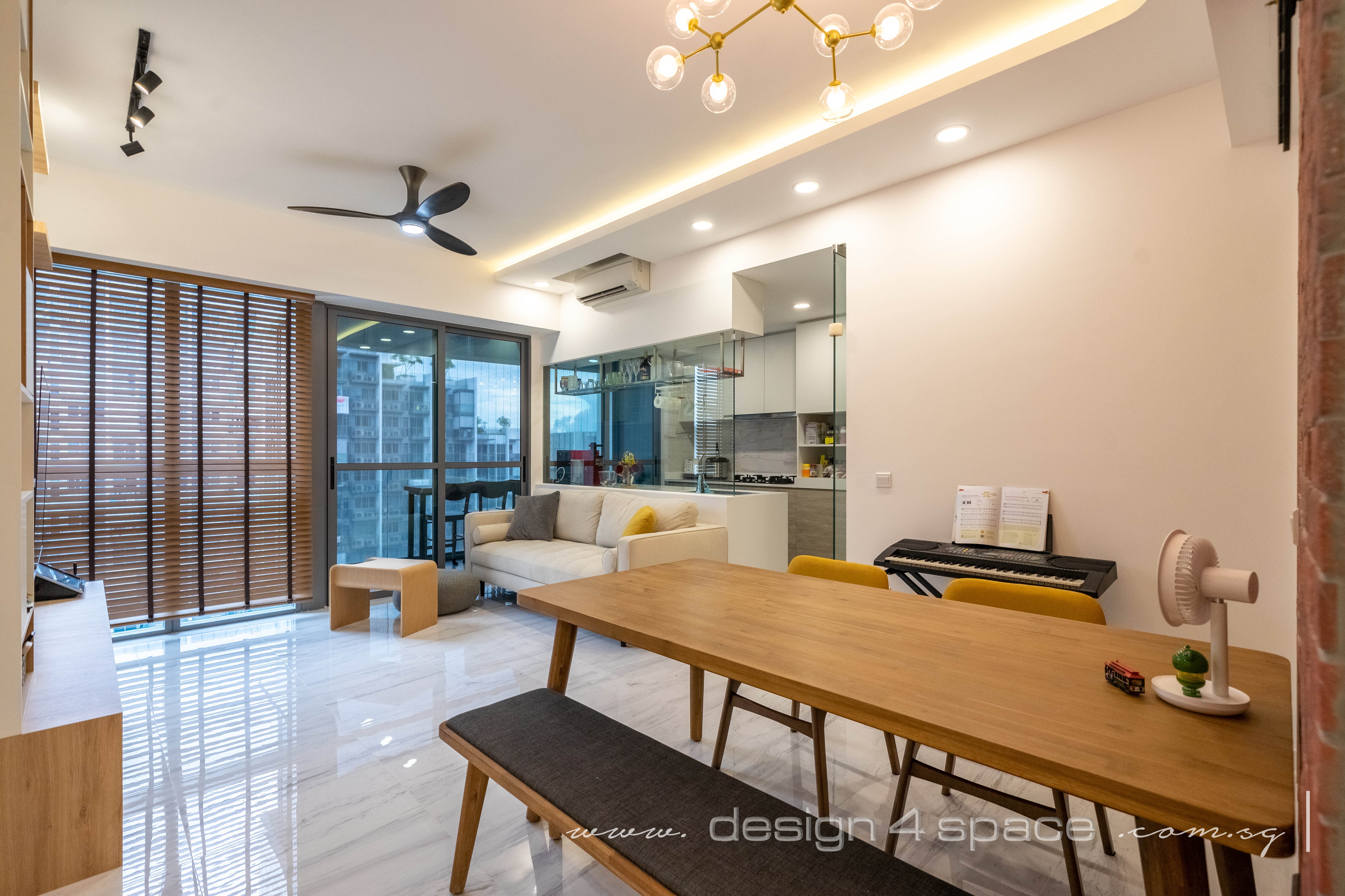 Modern Design - Dining Room - Condominium - Design by Design 4 Space Pte Ltd