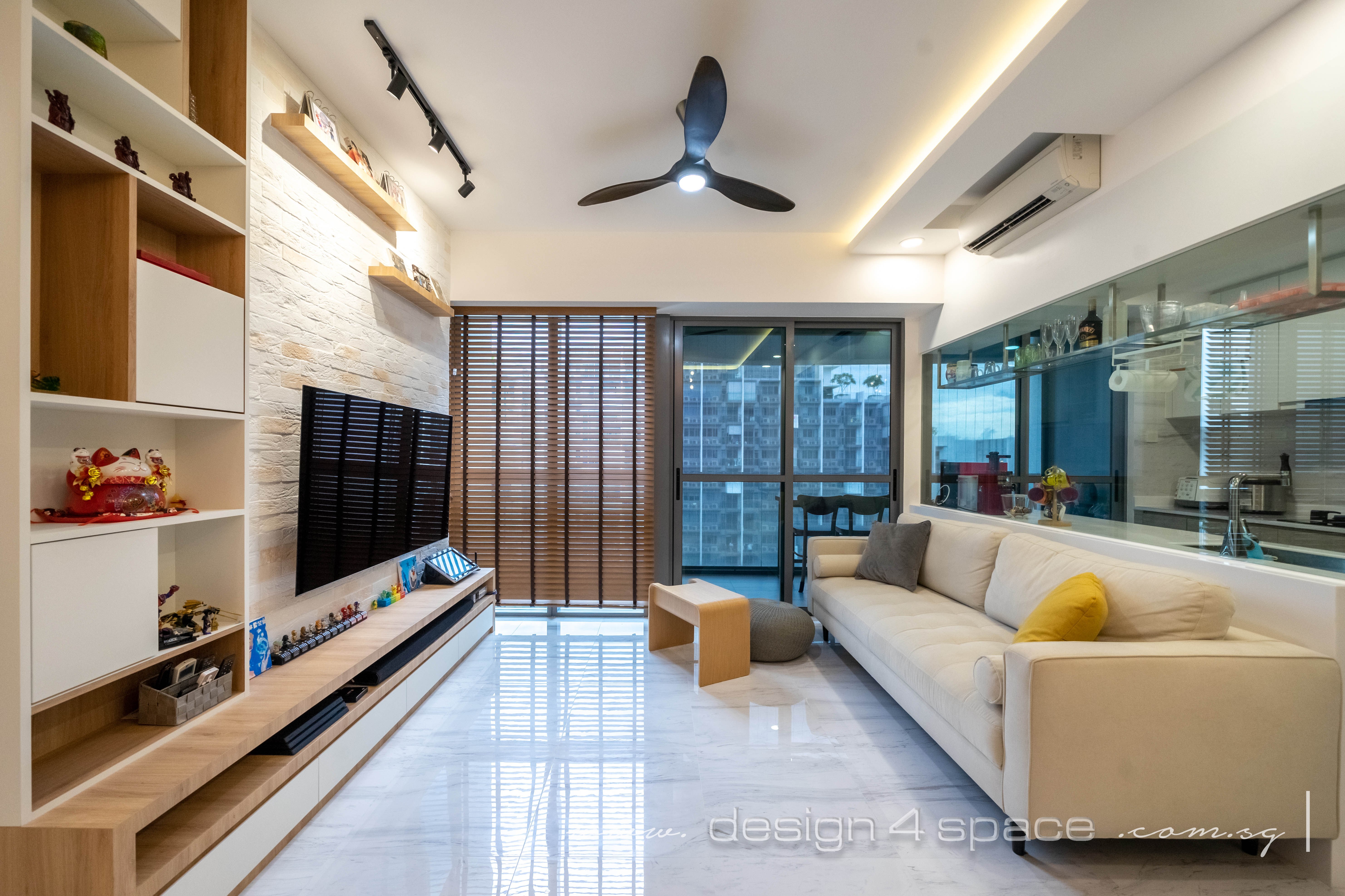 Modern Design - Living Room - Condominium - Design by Design 4 Space Pte Ltd