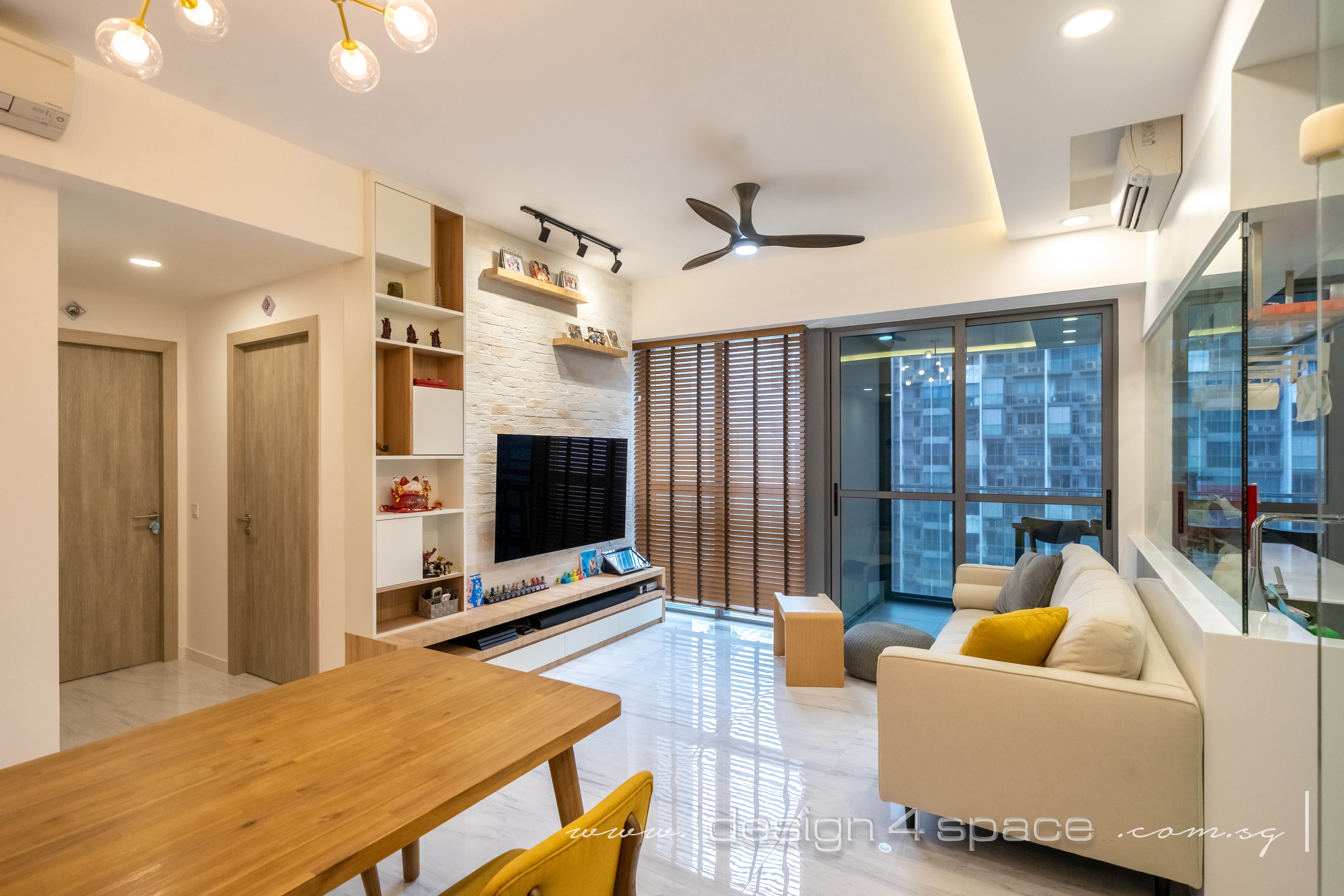 Modern Design - Living Room - Condominium - Design by Design 4 Space Pte Ltd