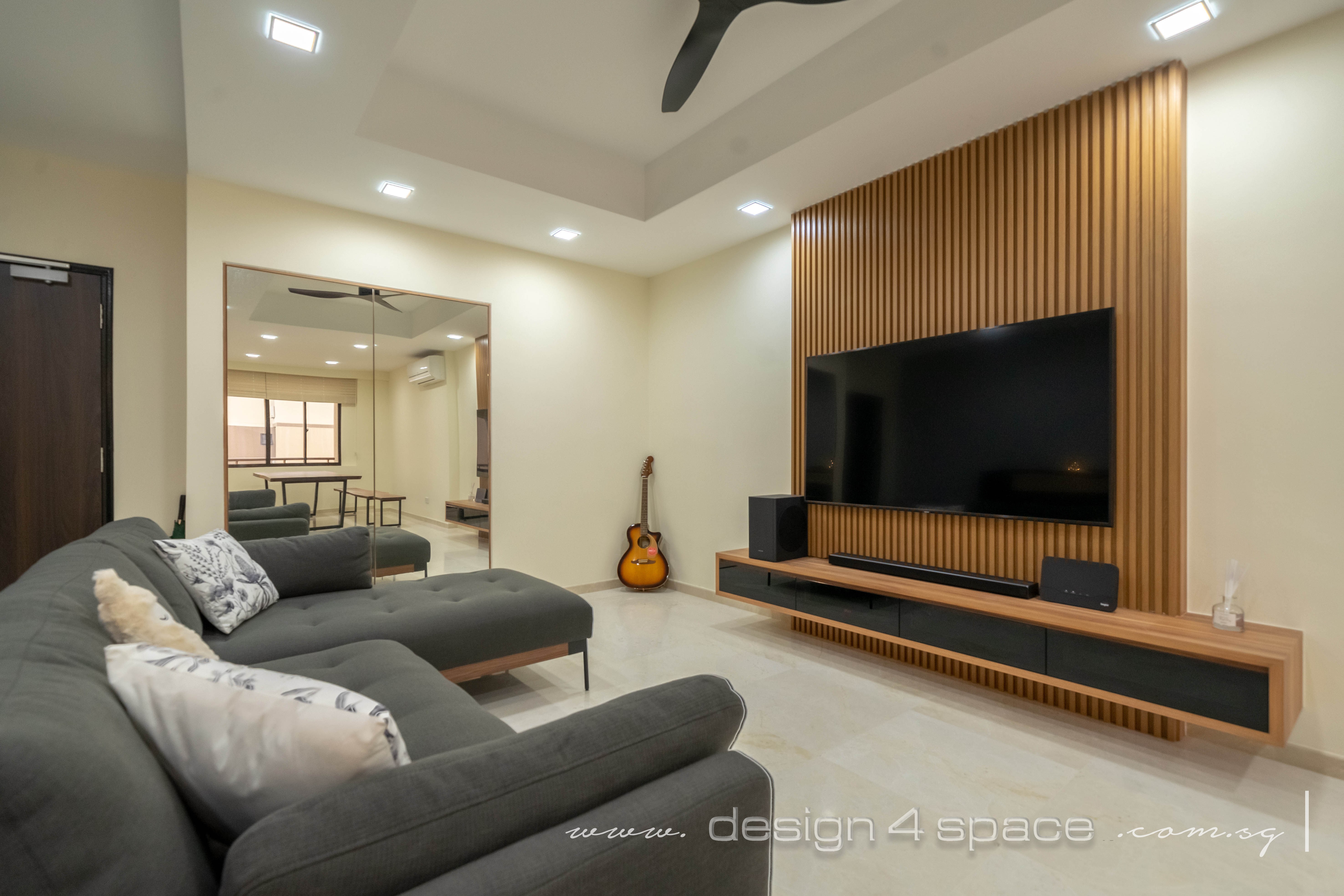 Contemporary Design - Living Room - Condominium - Design by Design 4 Space Pte Ltd