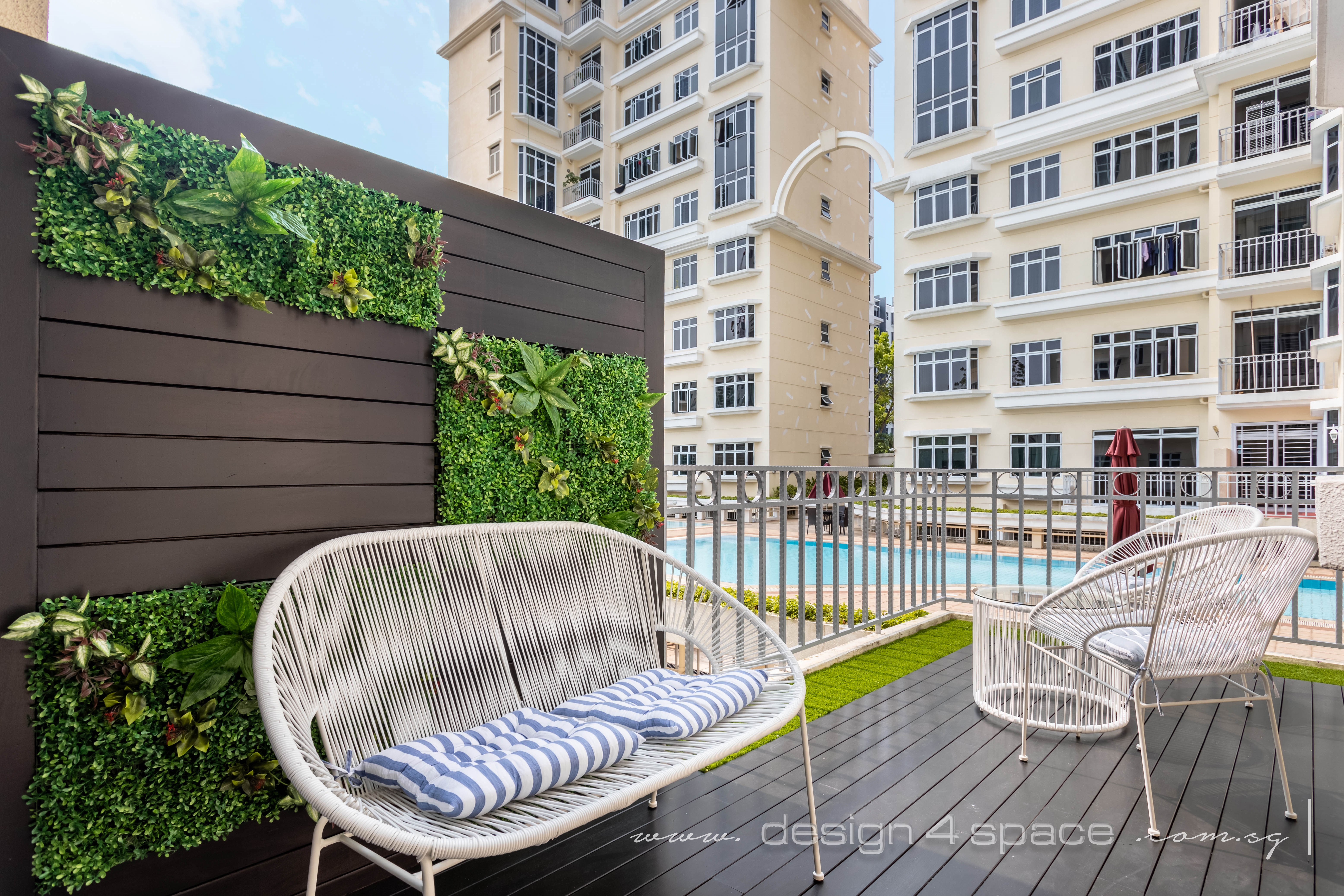 Scandinavian Design - Balcony - Condominium - Design by Design 4 Space Pte Ltd