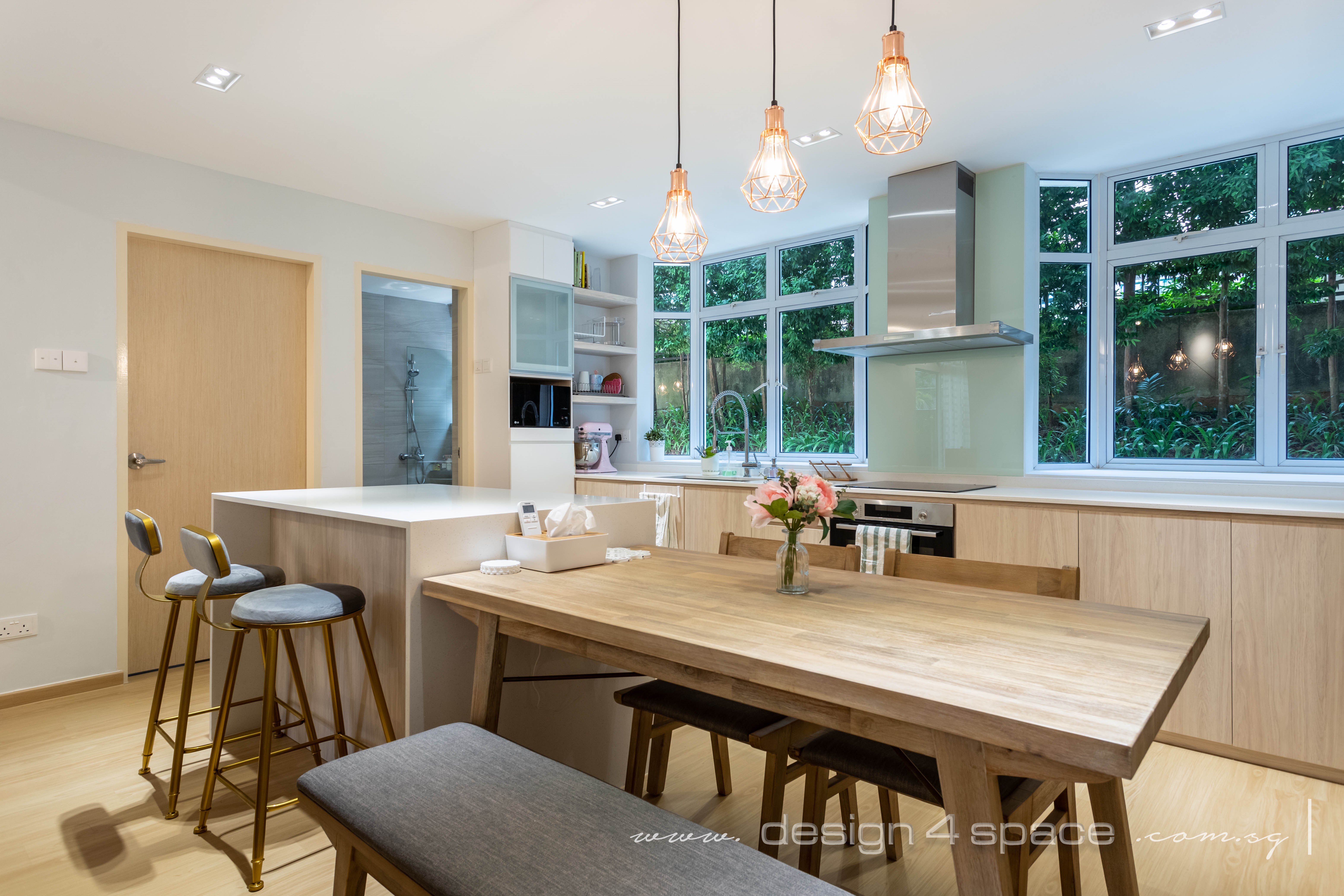 Scandinavian Design - Kitchen - Condominium - Design by Design 4 Space Pte Ltd