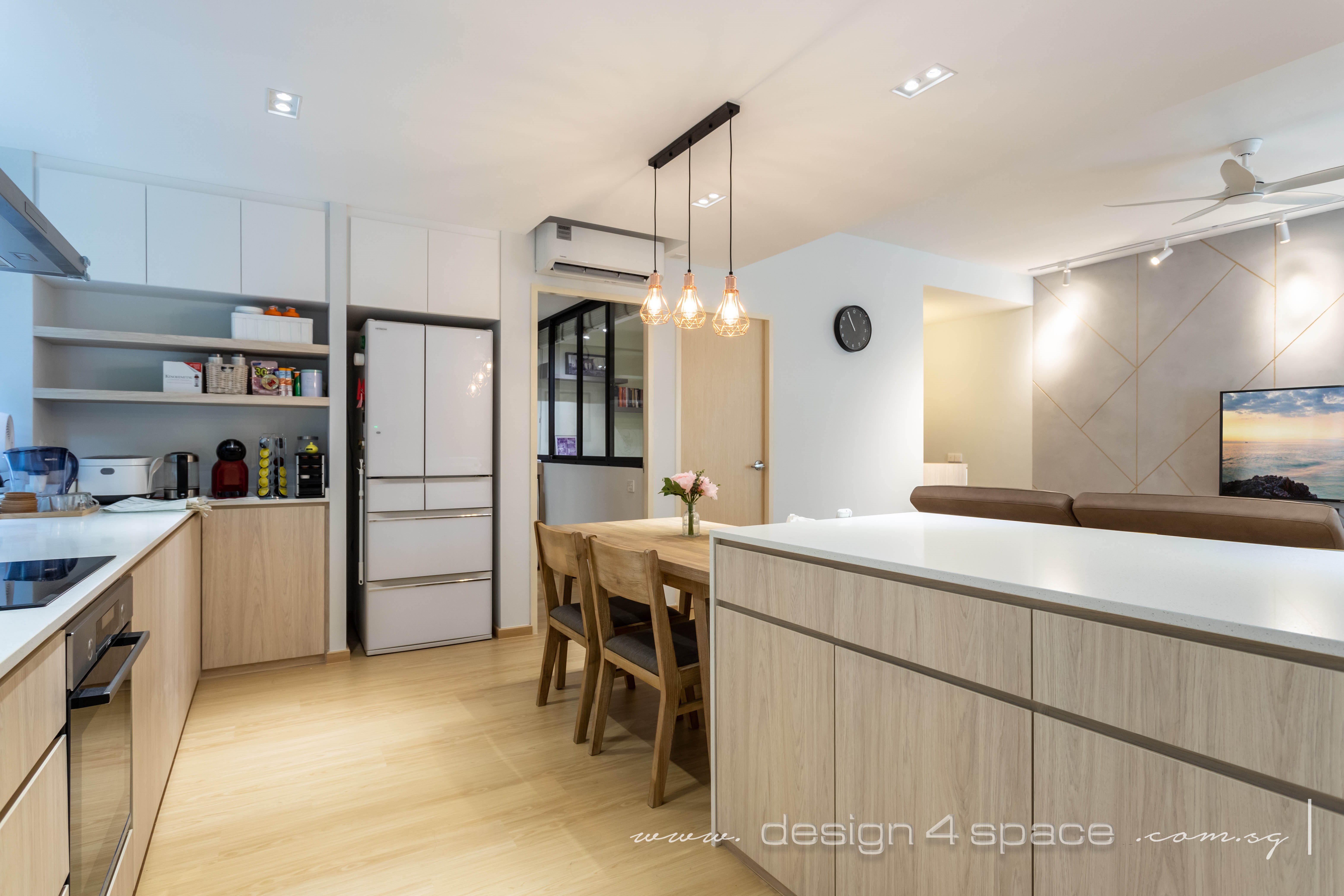 Scandinavian Design - Kitchen - Condominium - Design by Design 4 Space Pte Ltd