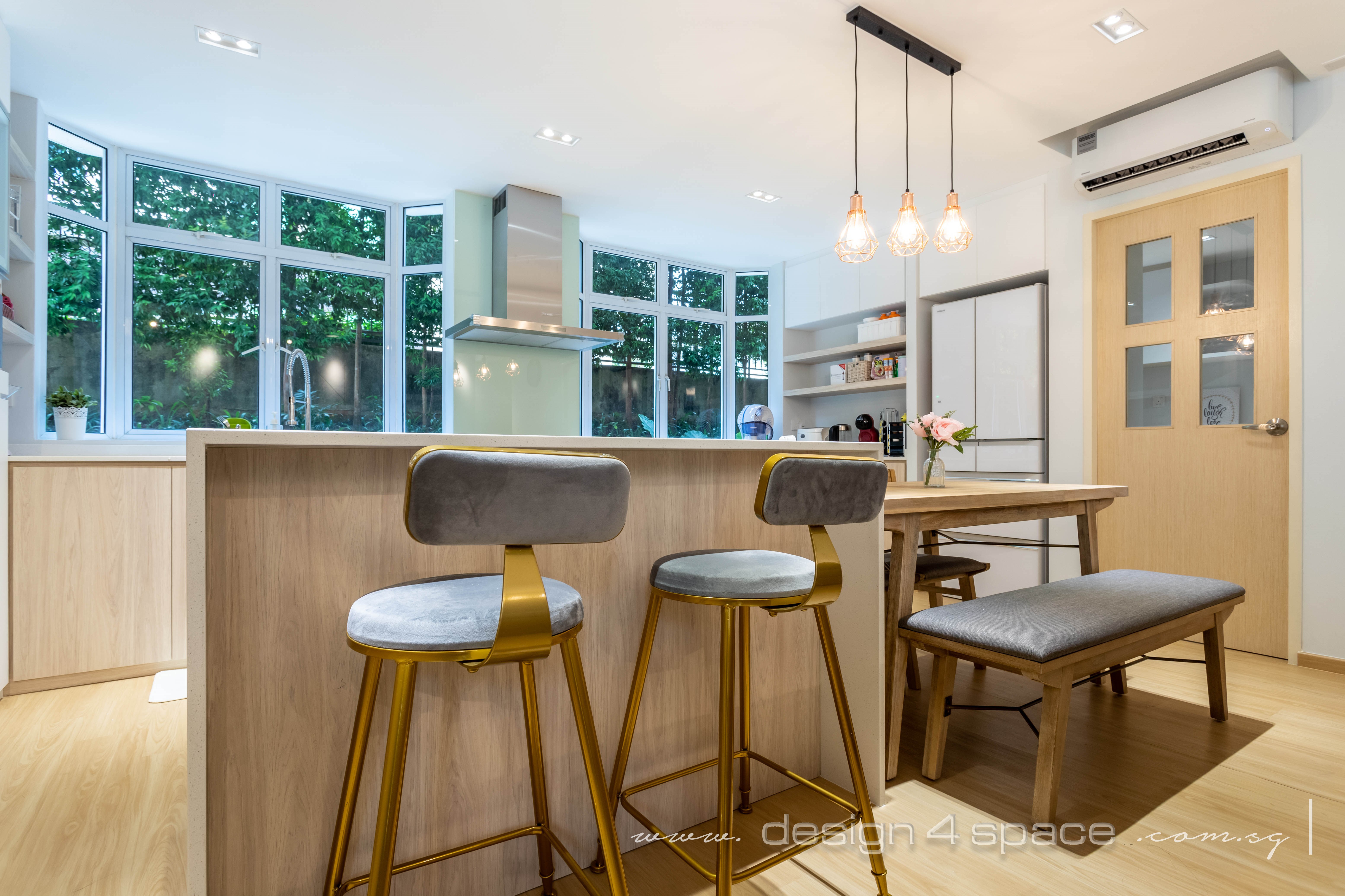 Scandinavian Design - Kitchen - Condominium - Design by Design 4 Space Pte Ltd