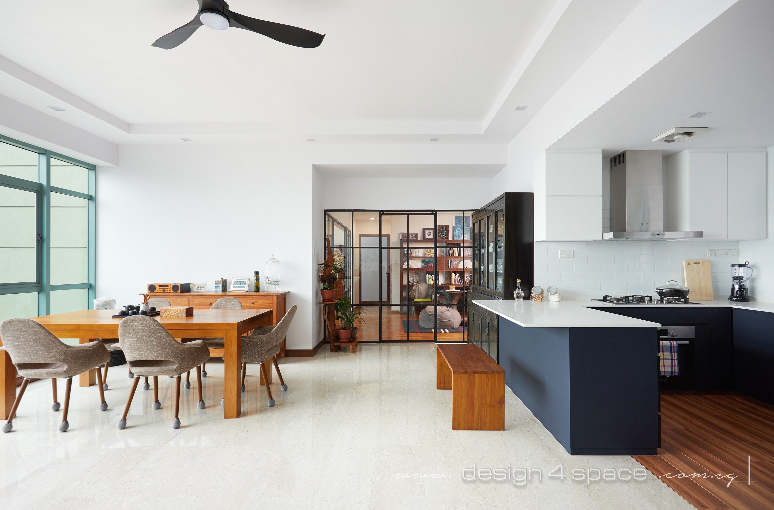 Industrial, Modern, Rustic Design - Kitchen - Condominium - Design by Design 4 Space Pte Ltd