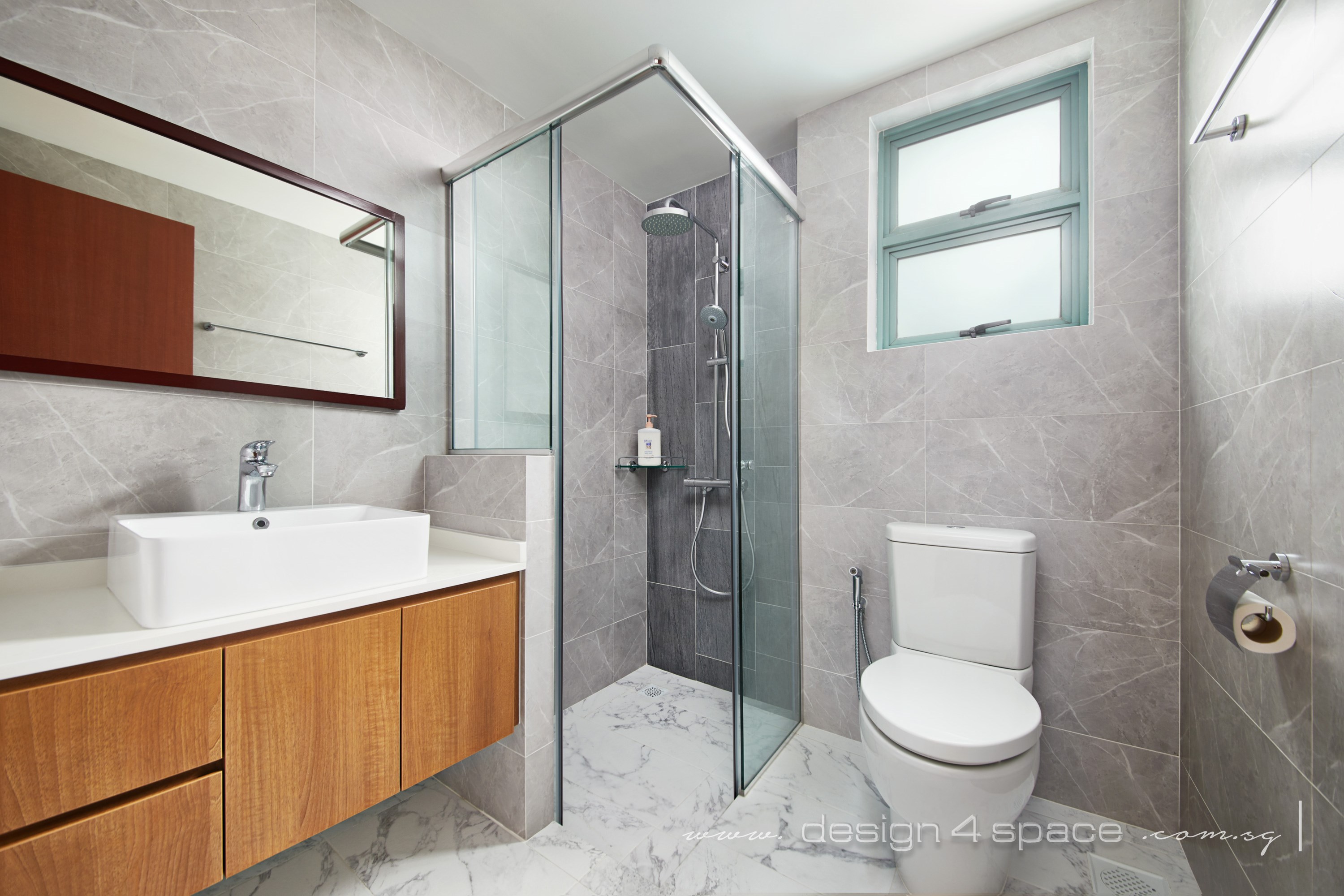 Industrial, Modern, Rustic Design - Bathroom - Condominium - Design by Design 4 Space Pte Ltd