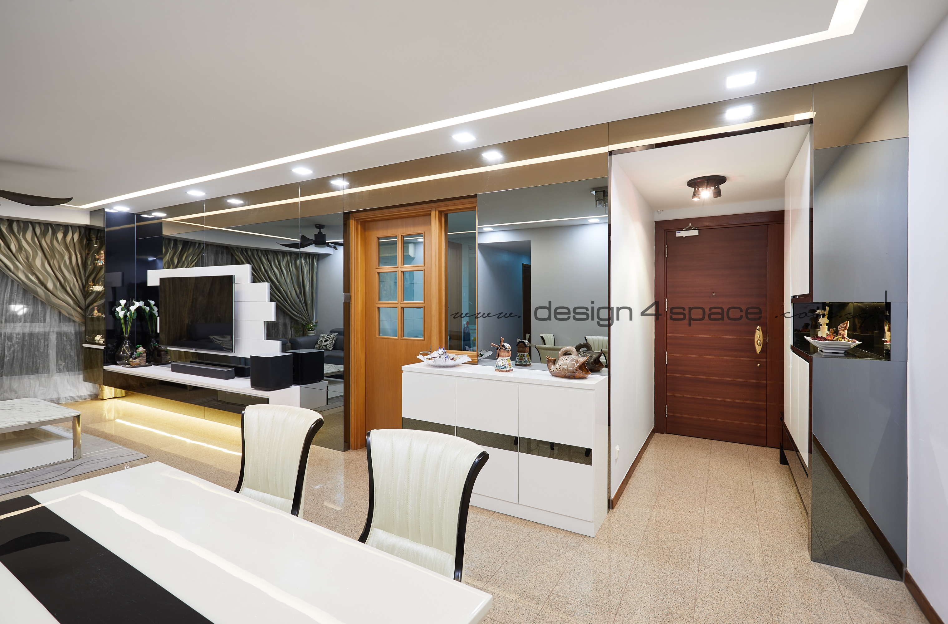 Contemporary, Modern Design - Living Room - Condominium - Design by Design 4 Space Pte Ltd