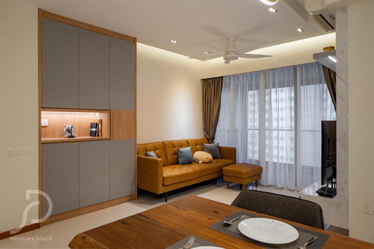 Contemporary, Modern Design - Living Room - HDB 3 Room - Design by Design 4 Space Pte Ltd