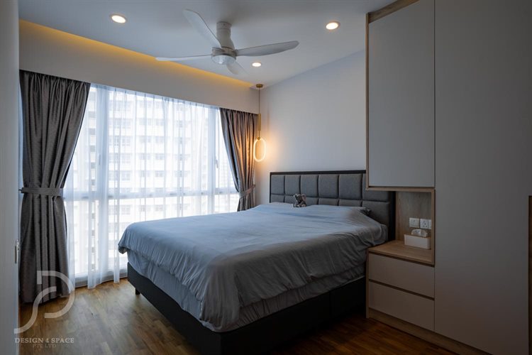 Contemporary, Modern Design - Bedroom - HDB 3 Room - Design by Design 4 Space Pte Ltd