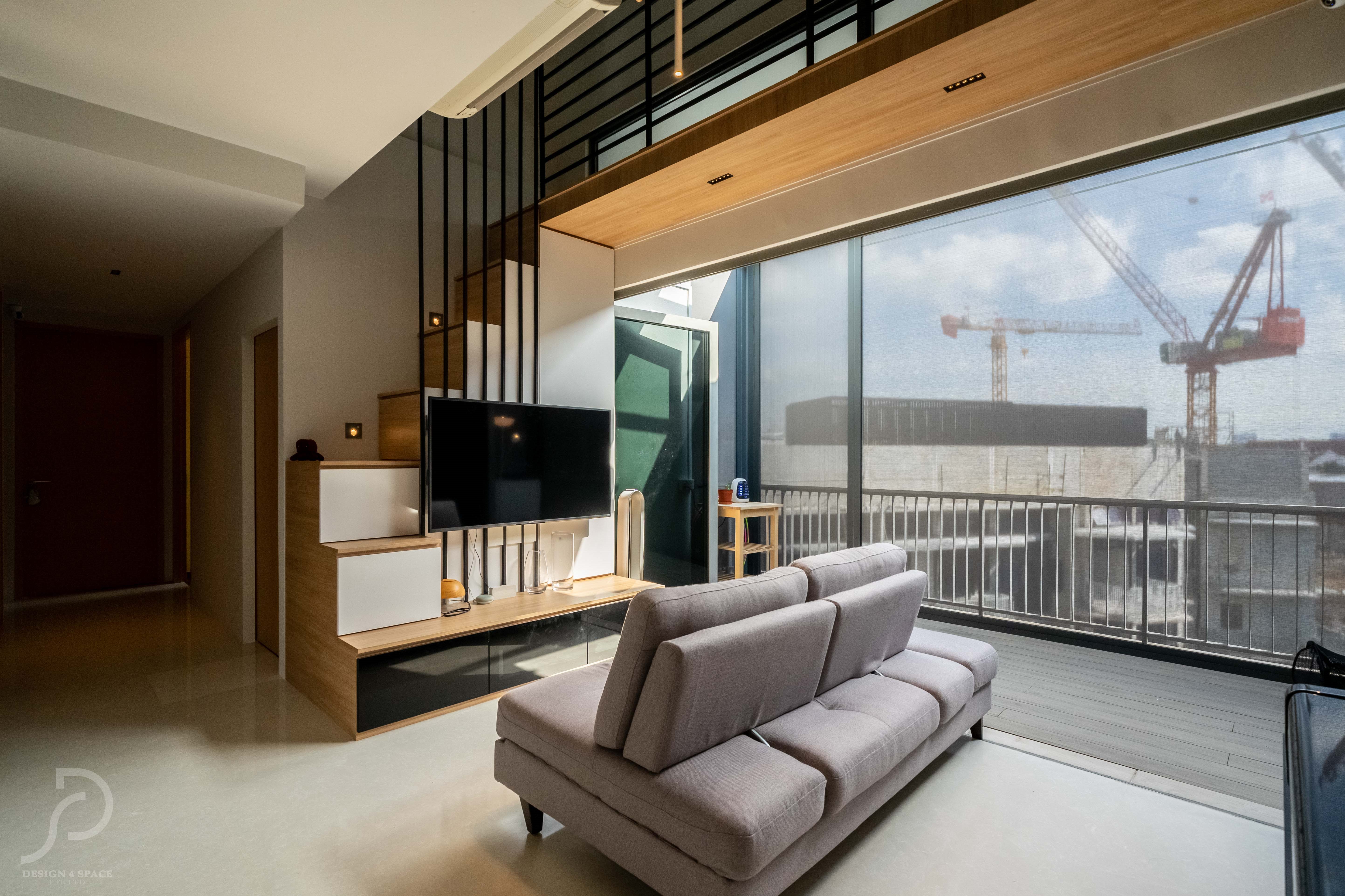 Contemporary Design - Living Room - Condominium - Design by Design 4 Space Pte Ltd