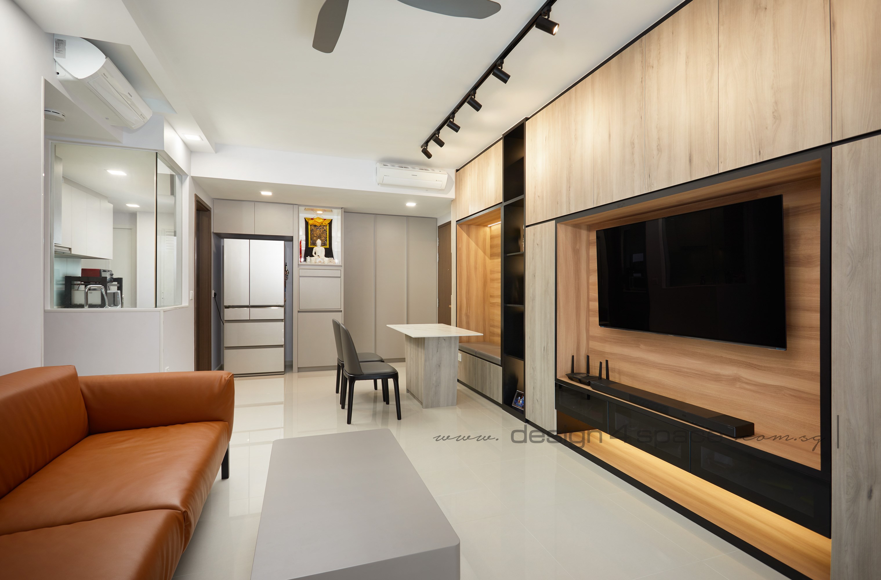 Contemporary Design - Living Room - Condominium - Design by Design 4 Space Pte Ltd