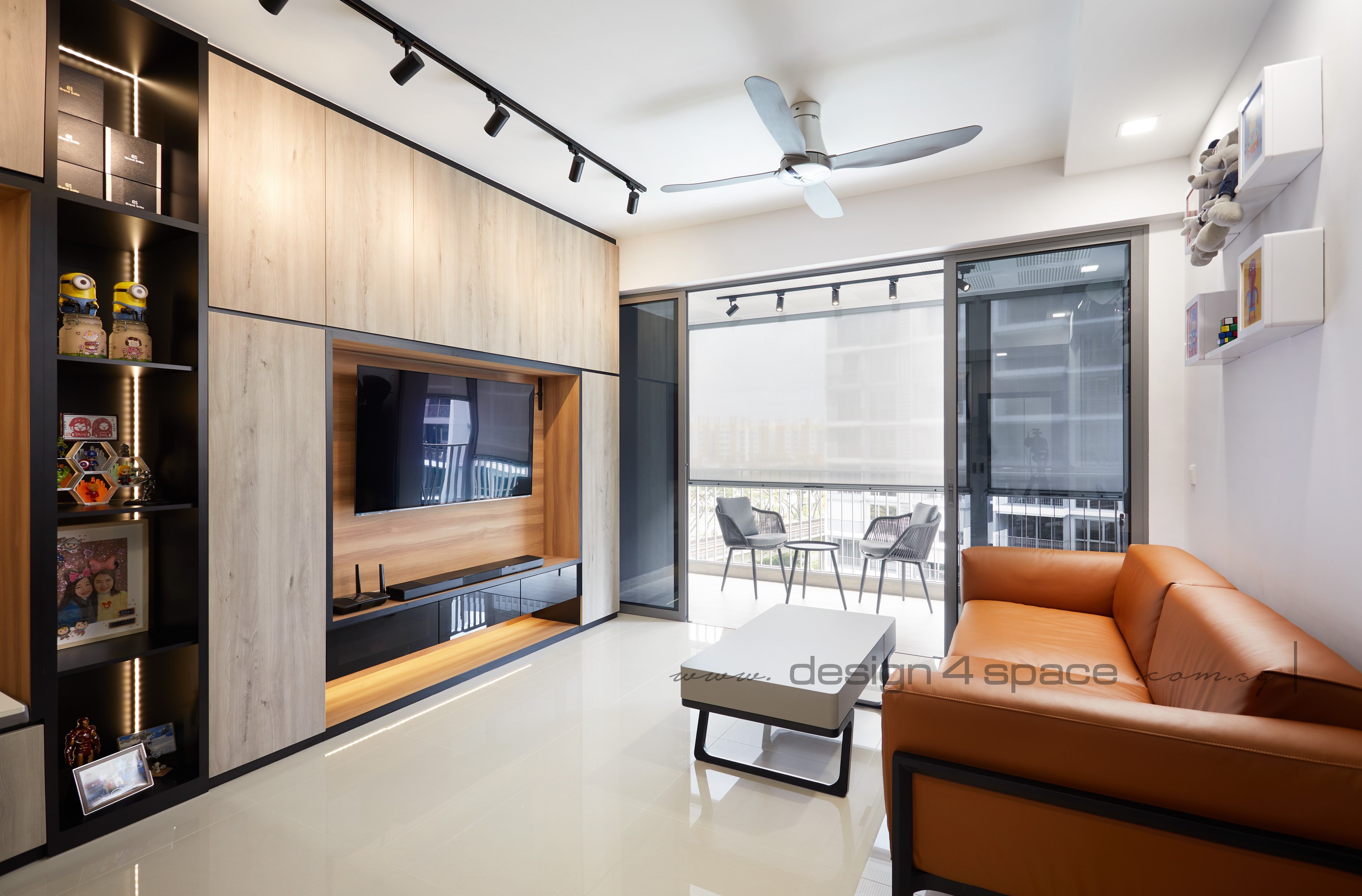 Contemporary Design - Living Room - Condominium - Design by Design 4 Space Pte Ltd