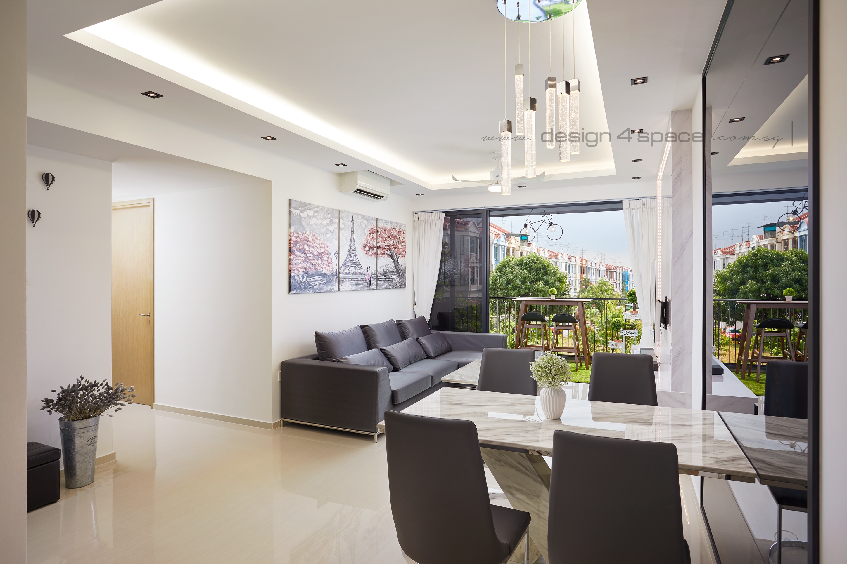 Modern Design - Living Room - Condominium - Design by Design 4 Space Pte Ltd