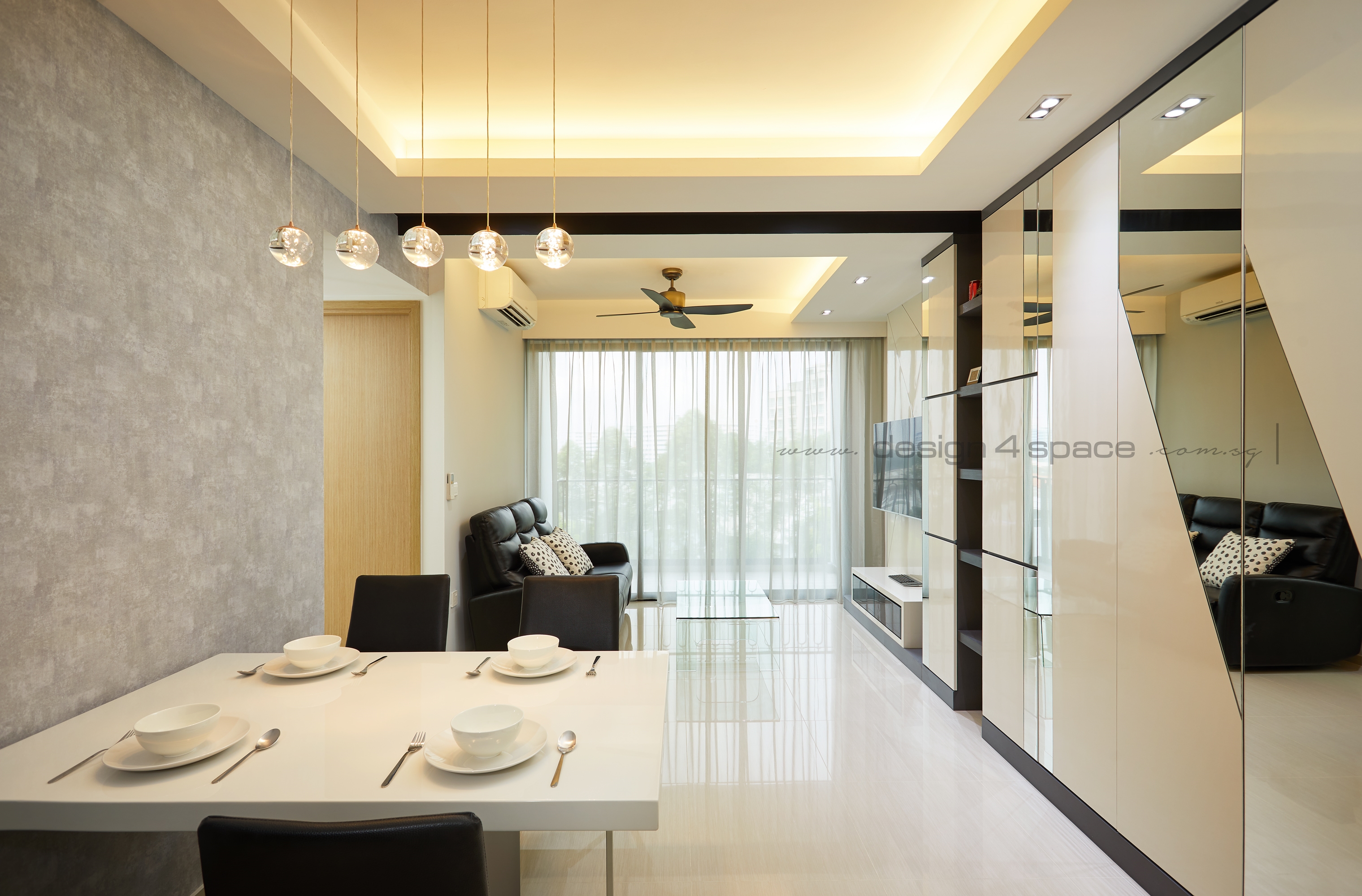 Modern Design - Living Room - Condominium - Design by Design 4 Space Pte Ltd