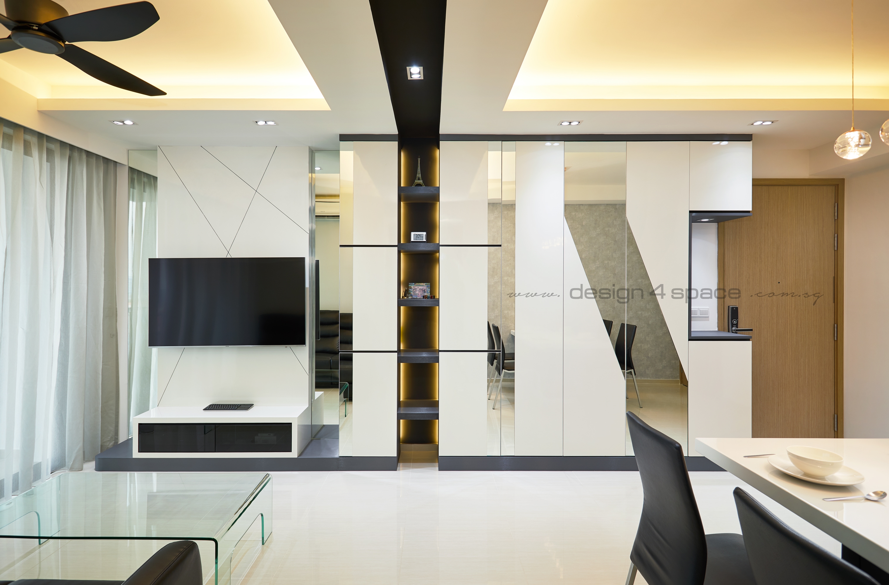 Modern Design - Living Room - Condominium - Design by Design 4 Space Pte Ltd