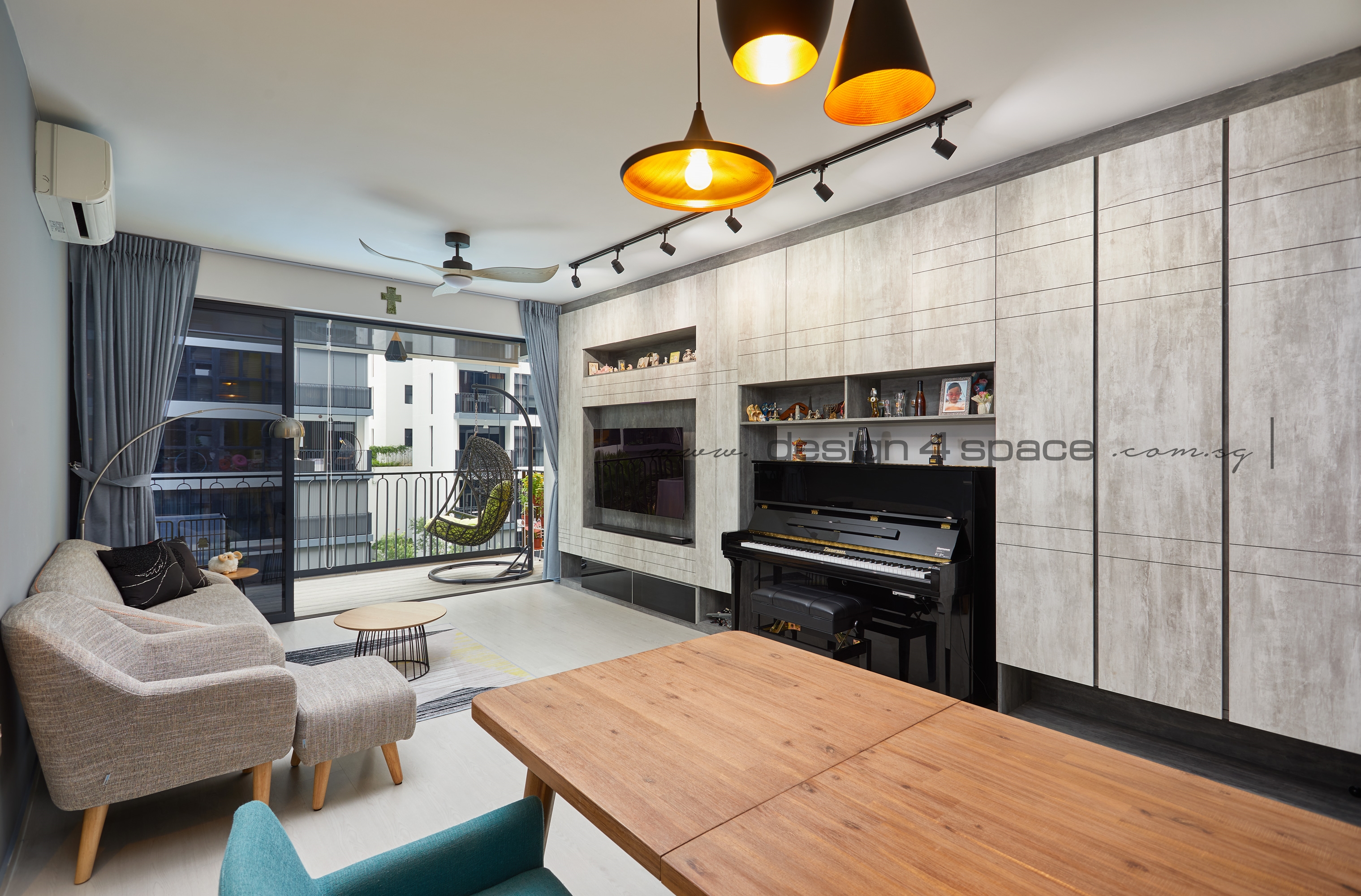 Contemporary, Modern Design - Living Room - Condominium - Design by Design 4 Space Pte Ltd