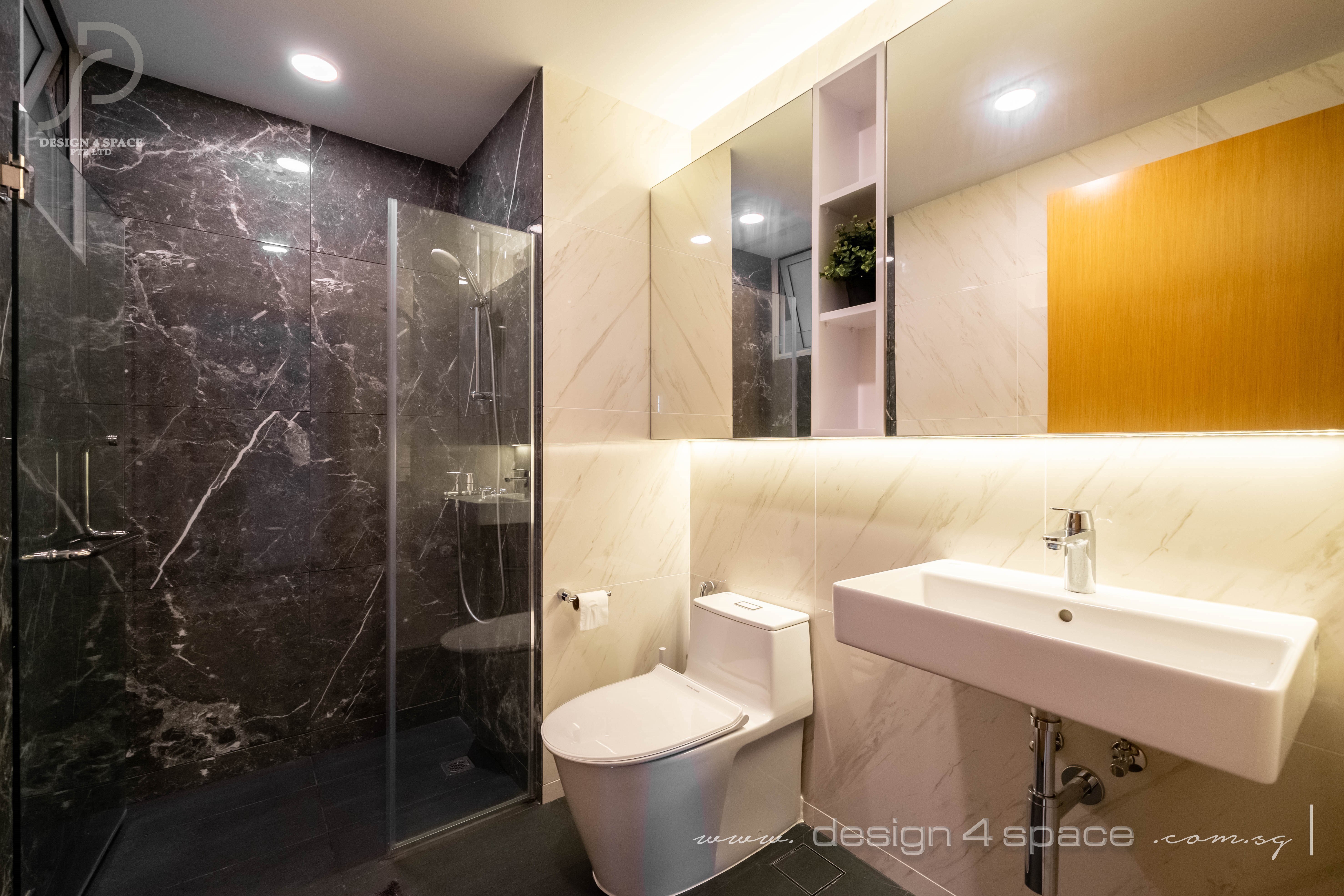 Contemporary Design - Bathroom - Condominium - Design by Design 4 Space Pte Ltd