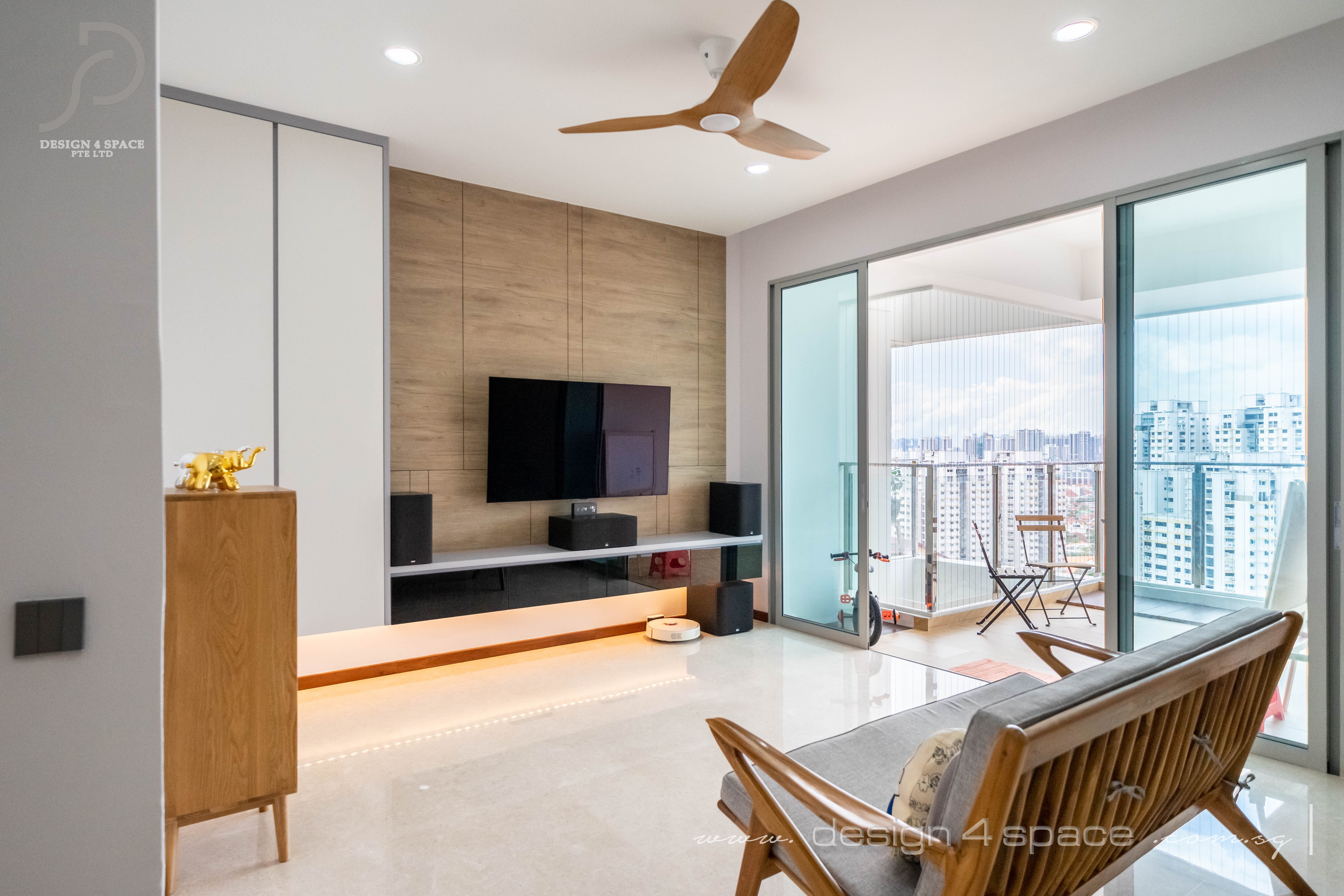 Contemporary Design - Living Room - Condominium - Design by Design 4 Space Pte Ltd