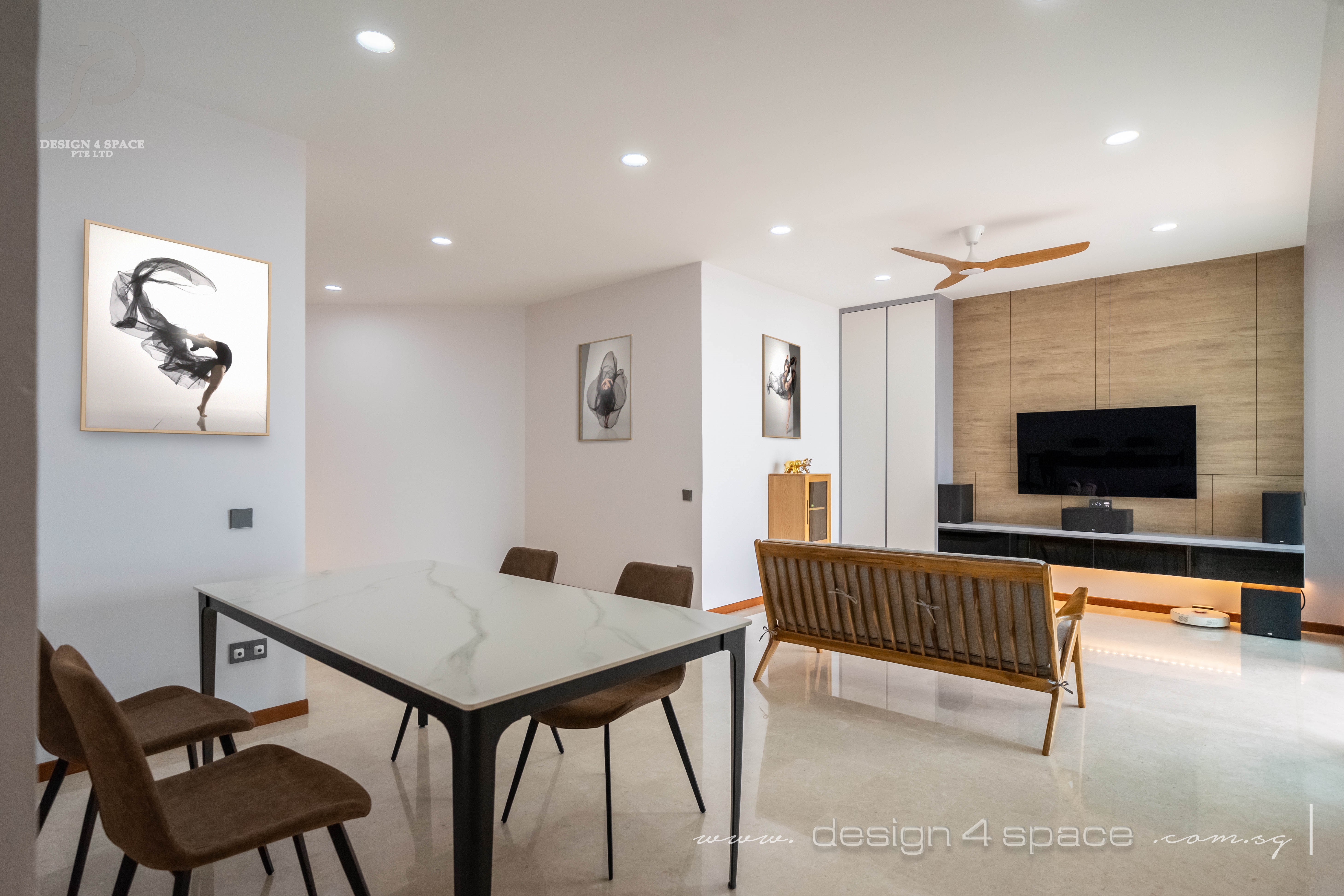 Contemporary Design - Living Room - Condominium - Design by Design 4 Space Pte Ltd