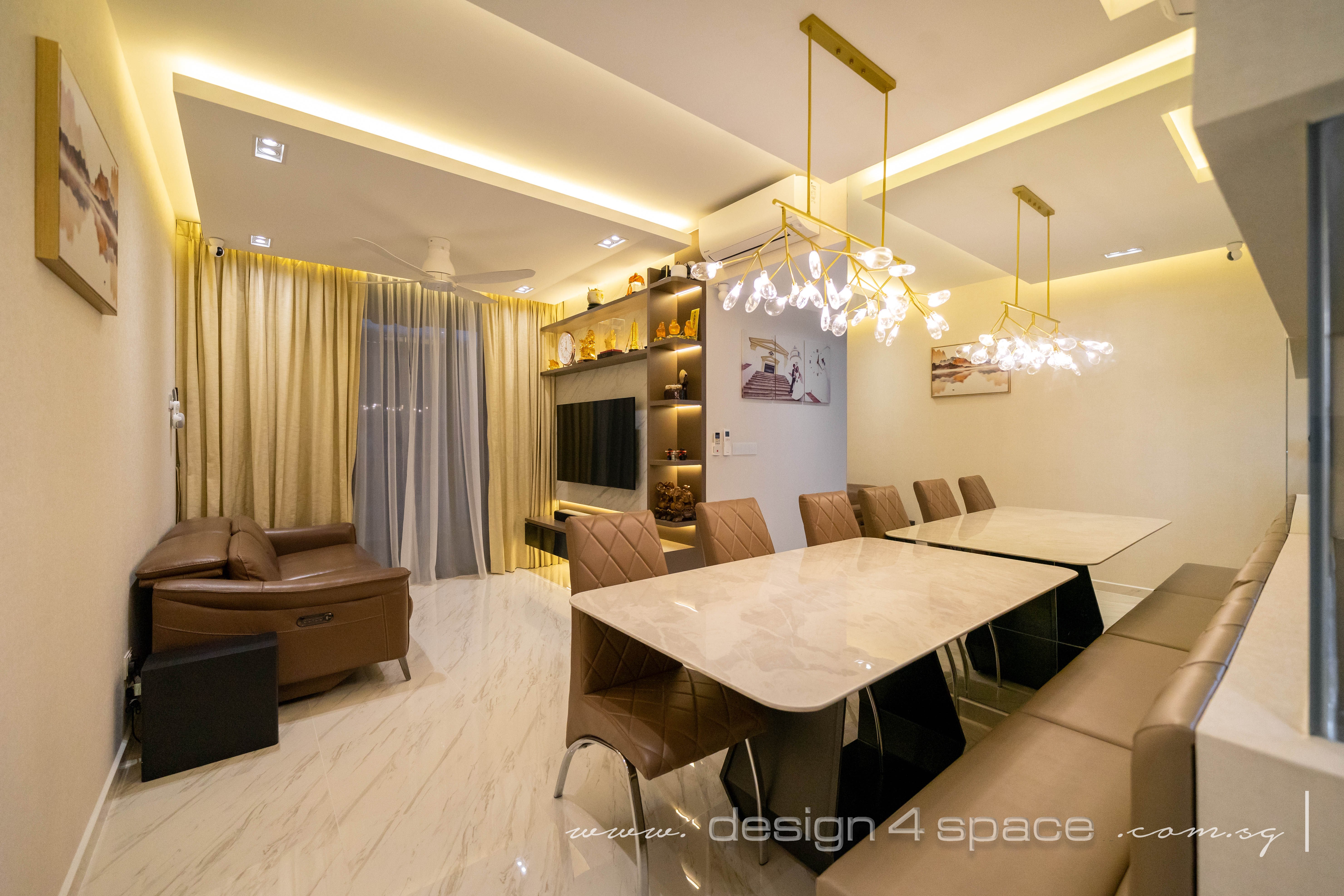 Contemporary Design - Dining Room - Condominium - Design by Design 4 Space Pte Ltd