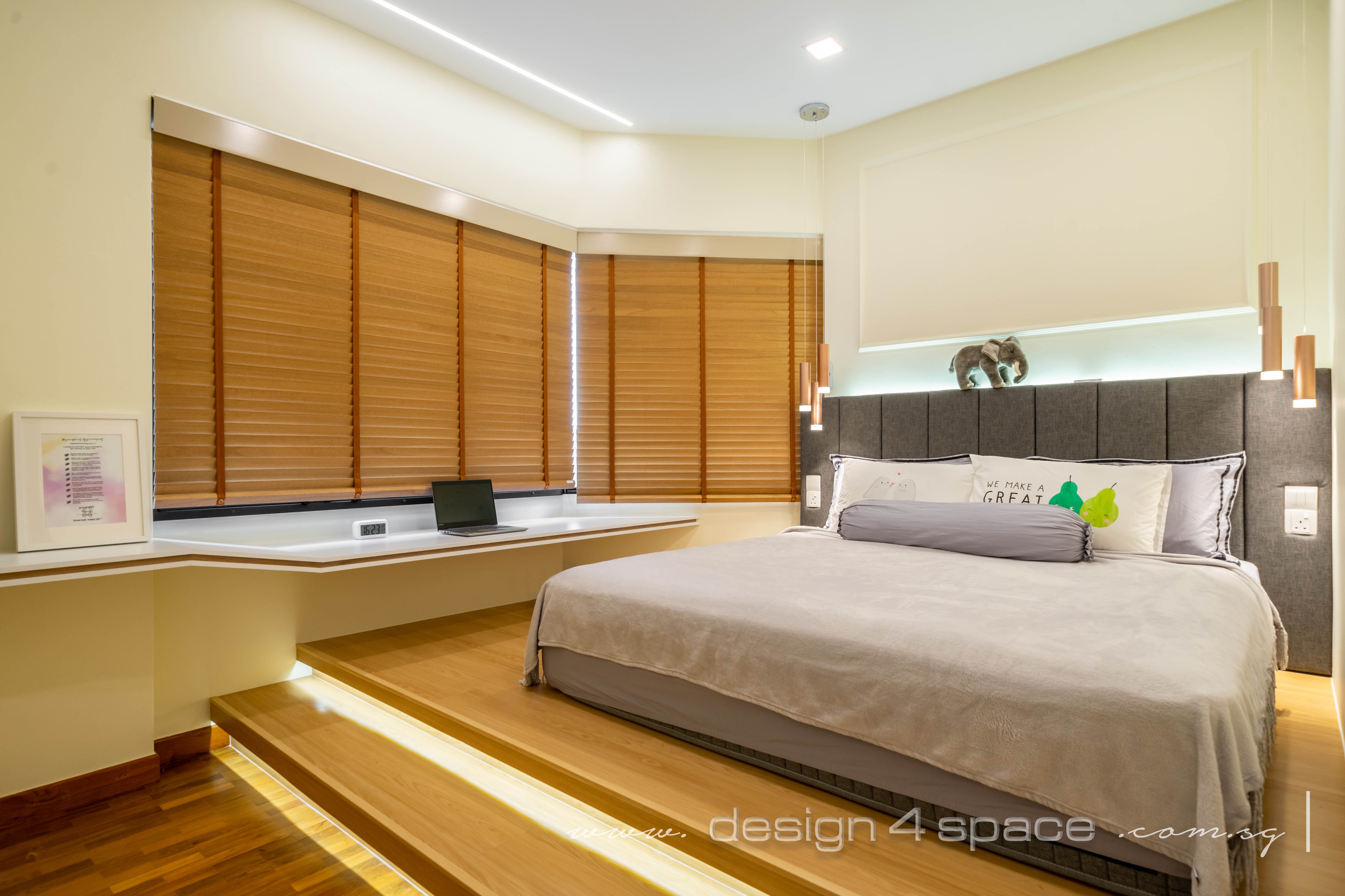 Minimalist, Modern Design - Bedroom - Condominium - Design by Design 4 Space Pte Ltd