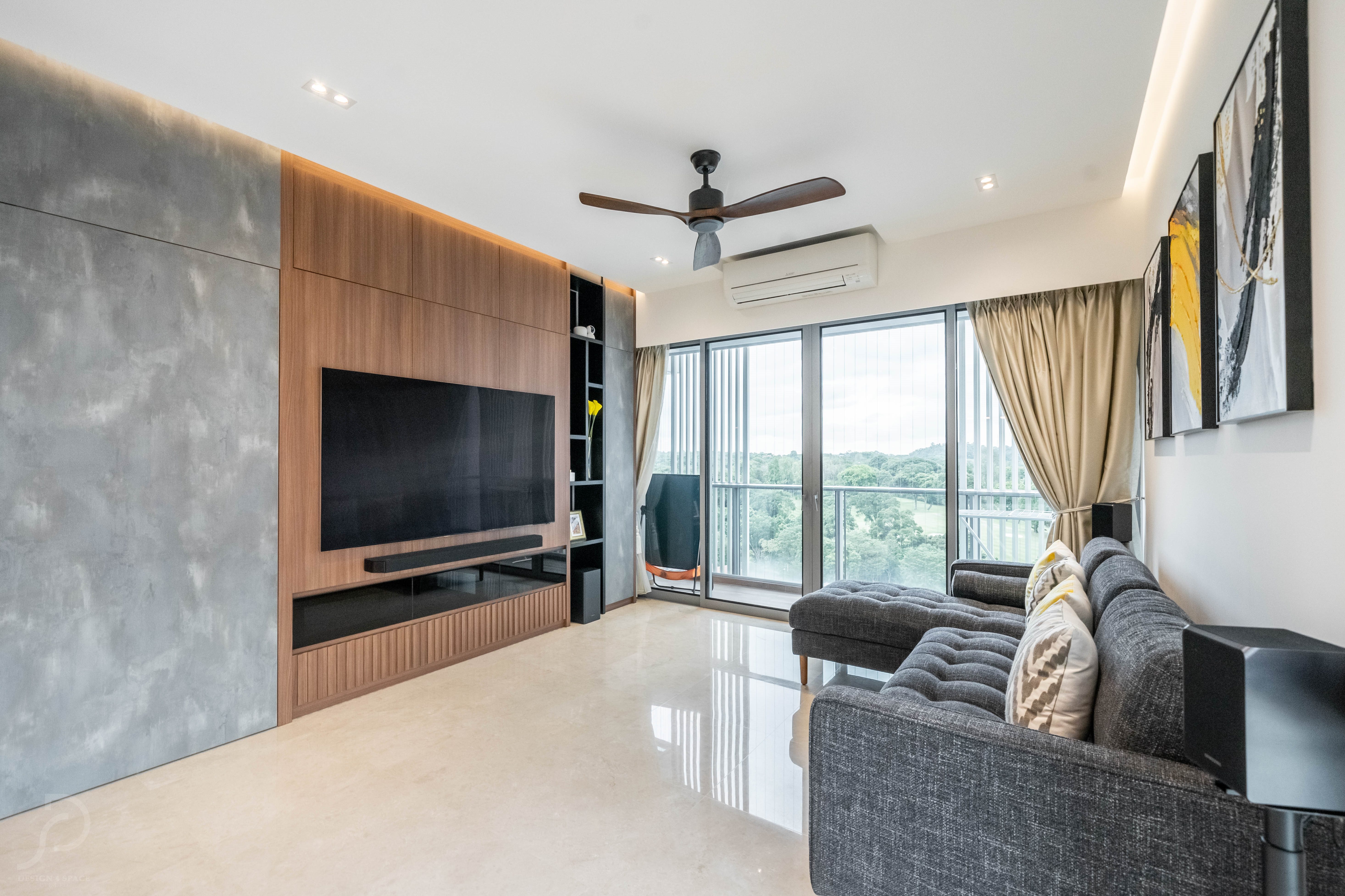 Contemporary, Modern Design - Living Room - Condominium - Design by Design 4 Space Pte Ltd