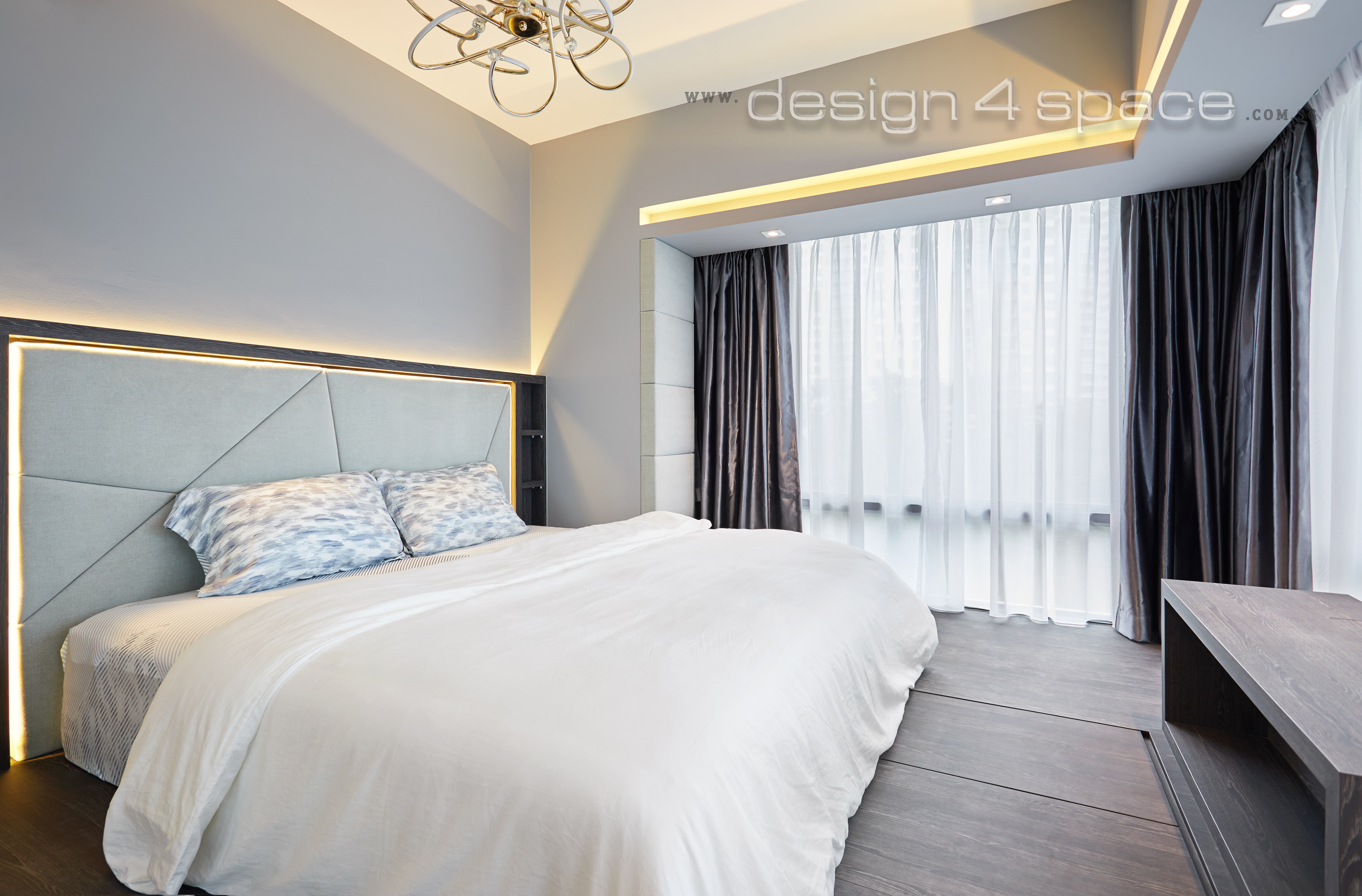 Contemporary, Minimalist, Modern Design - Bedroom - Condominium - Design by Design 4 Space Pte Ltd