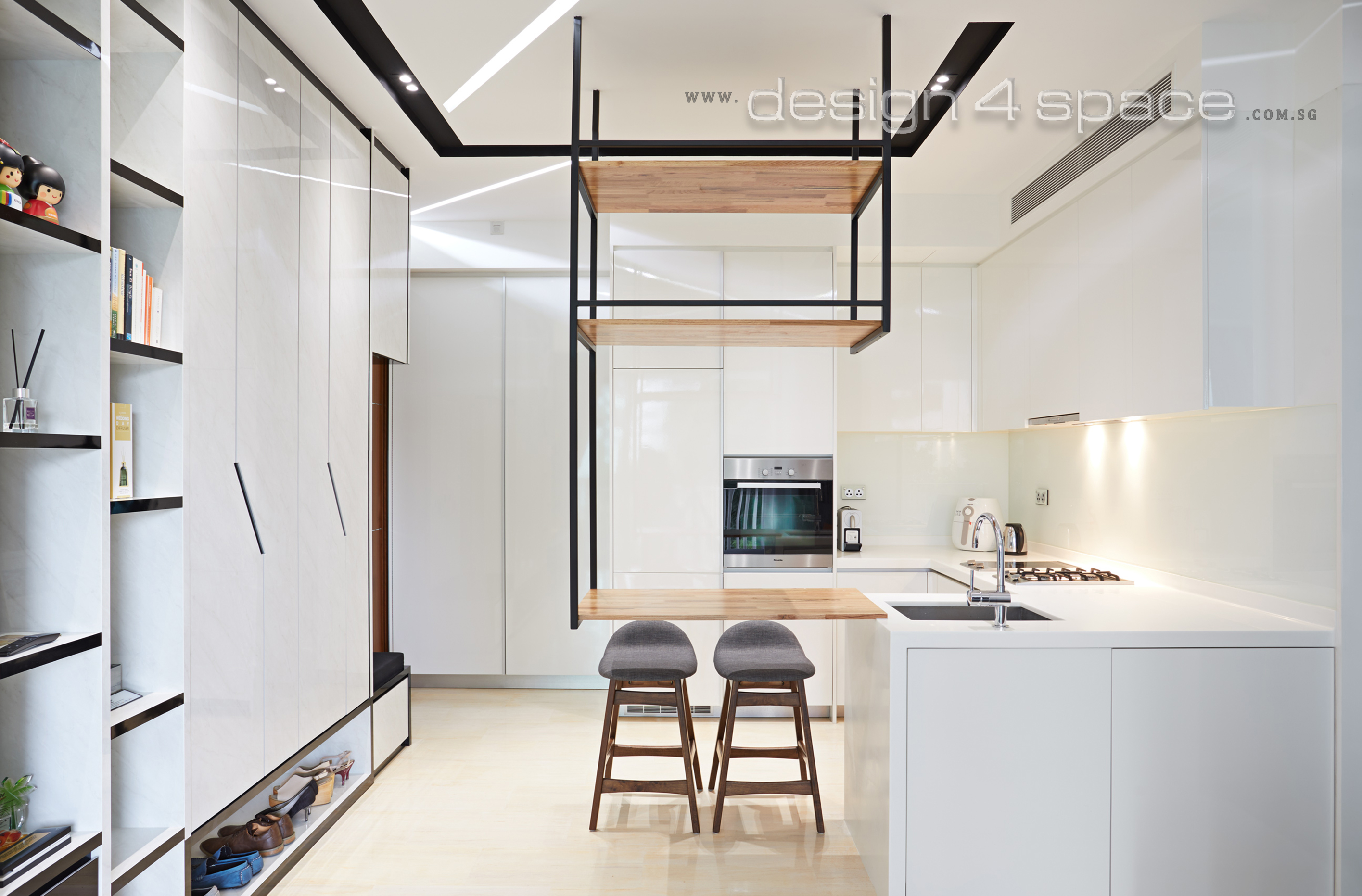 Contemporary, Minimalist, Modern Design - Kitchen - Condominium - Design by Design 4 Space Pte Ltd