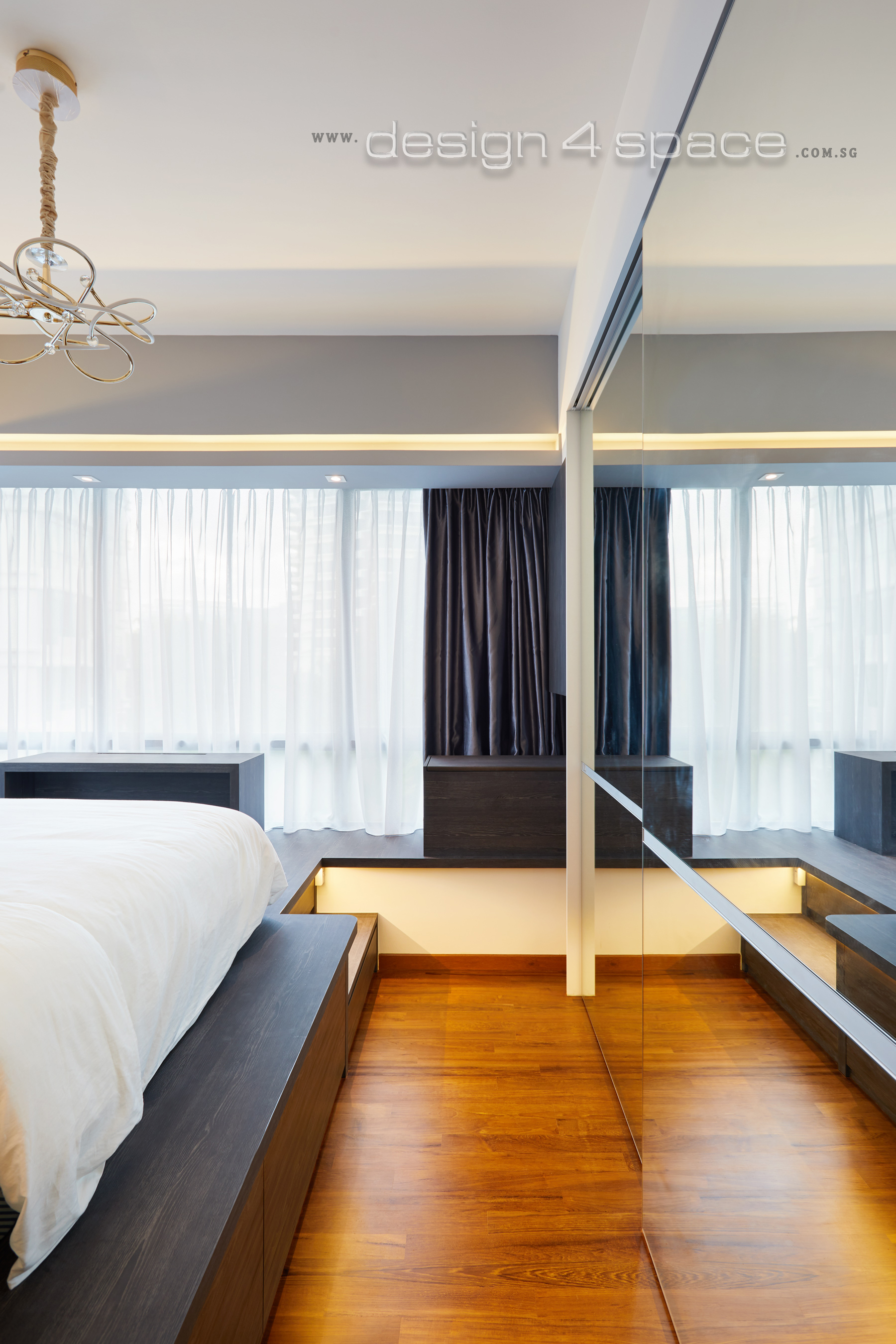 Contemporary, Minimalist, Modern Design - Bedroom - Condominium - Design by Design 4 Space Pte Ltd