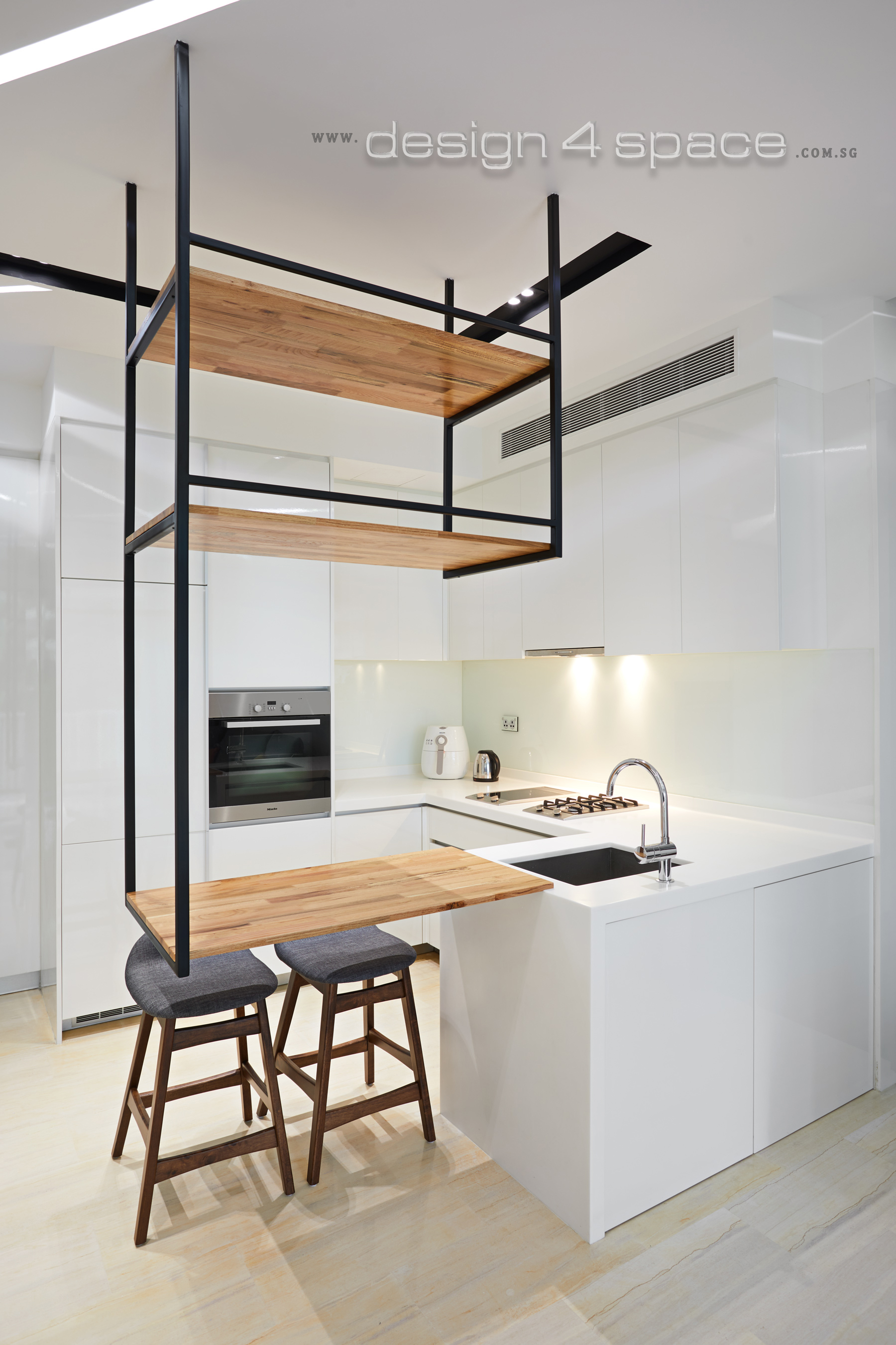 Contemporary, Minimalist, Modern Design - Kitchen - Condominium - Design by Design 4 Space Pte Ltd