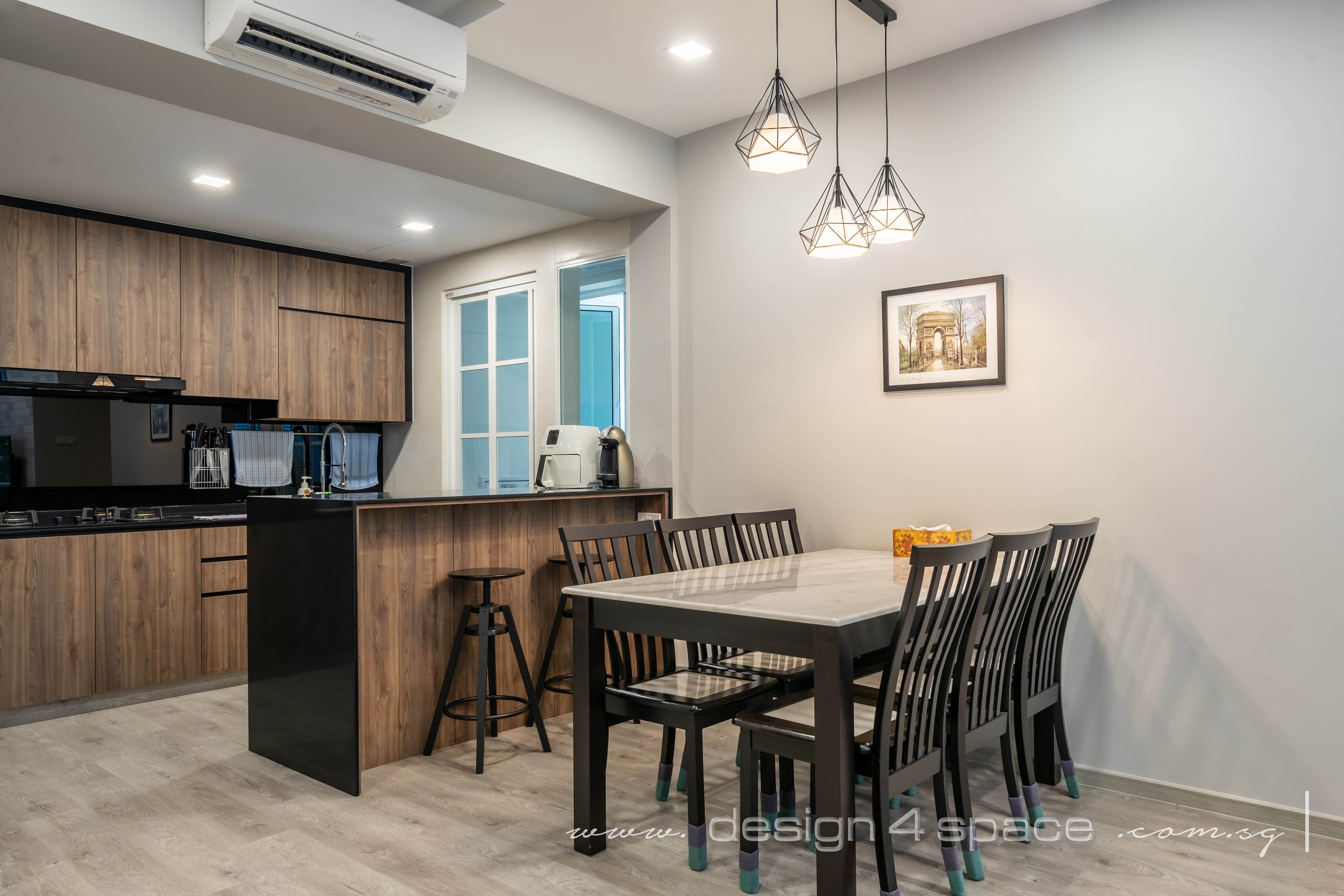 Modern, Scandinavian Design - Dining Room - Condominium - Design by Design 4 Space Pte Ltd