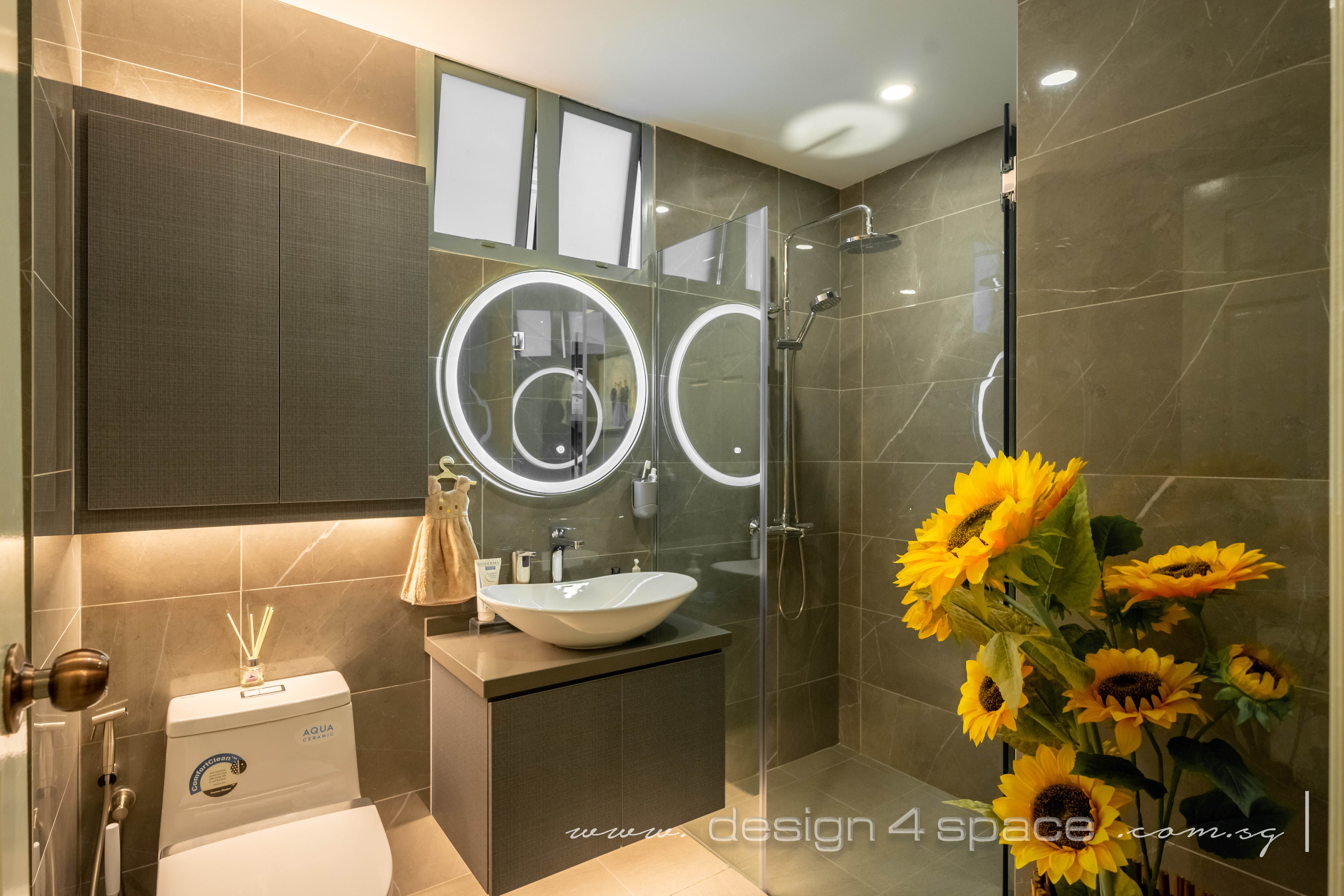 Modern Design - Bathroom - Condominium - Design by Design 4 Space Pte Ltd