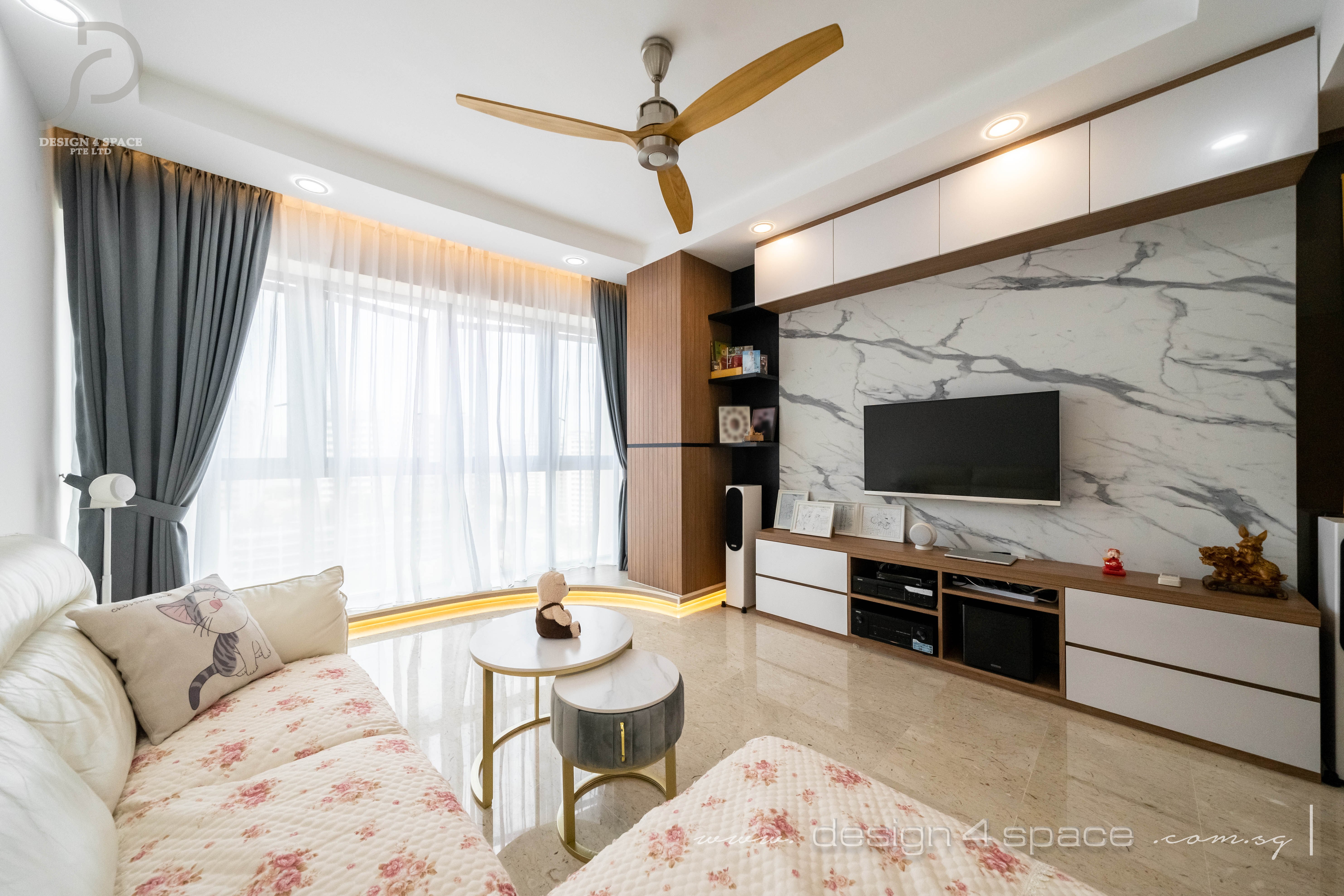 Modern Design - Living Room - Condominium - Design by Design 4 Space Pte Ltd