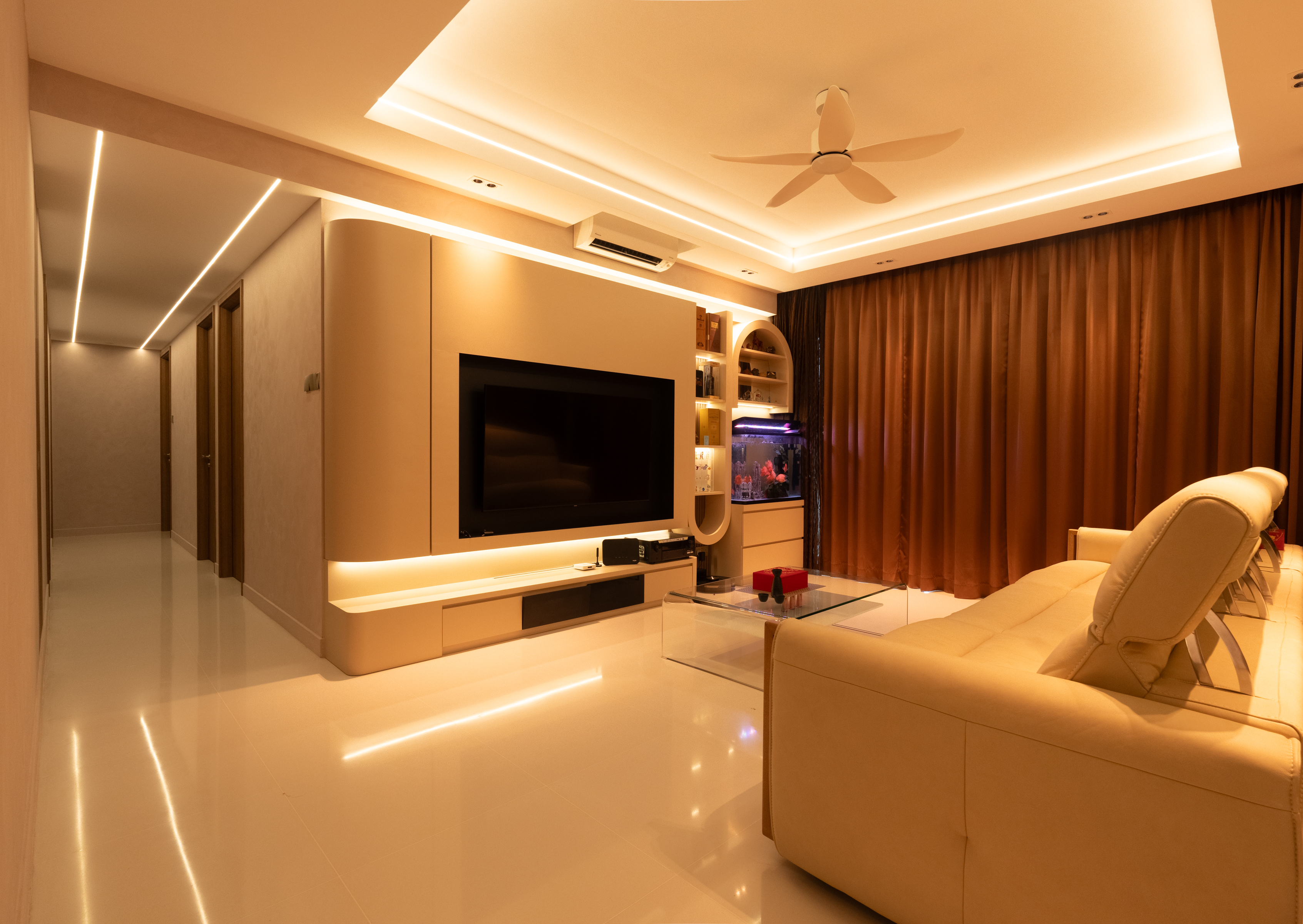 Contemporary Design - Living Room - Condominium - Design by Design 4 Space Pte Ltd