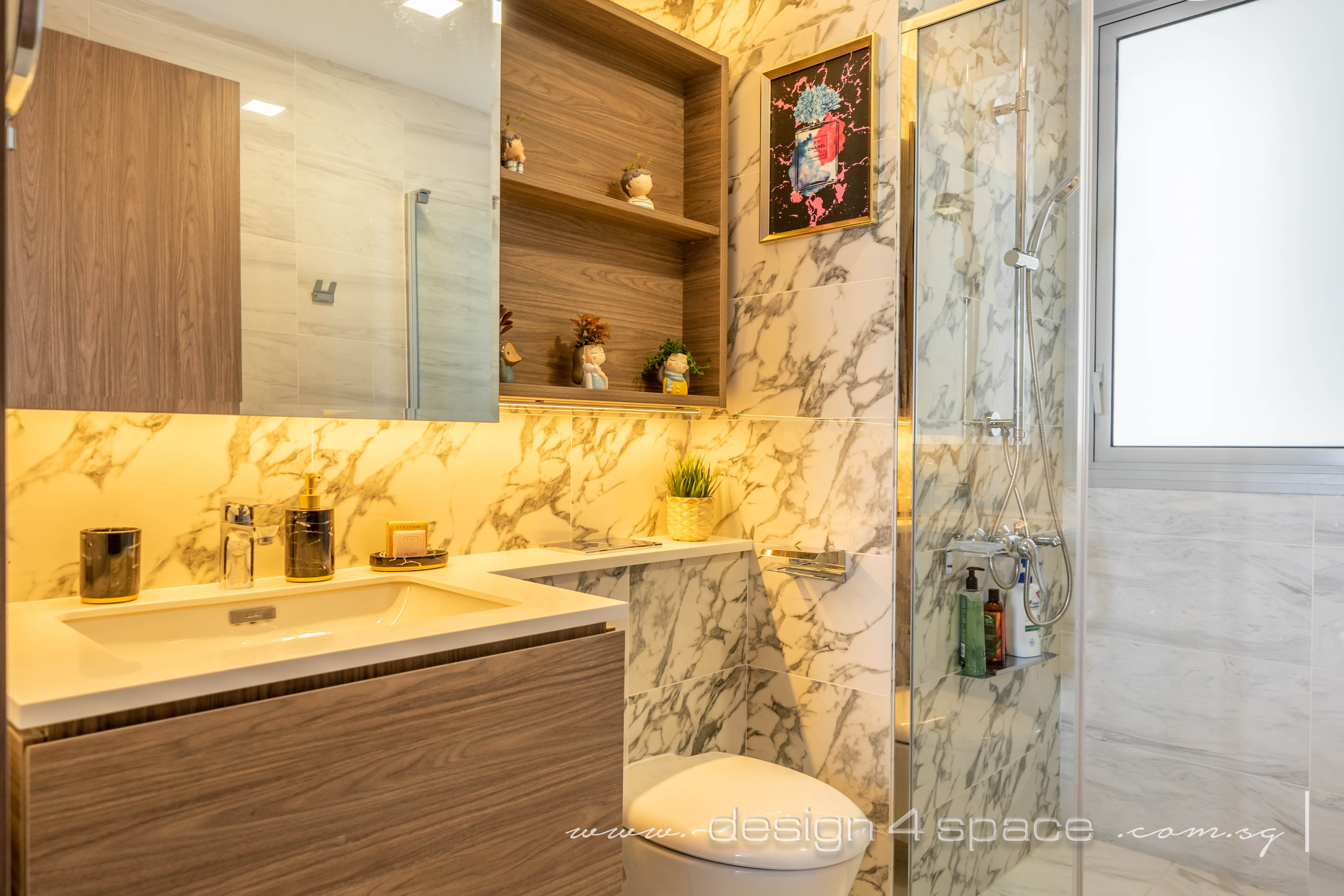 Modern Design - Bathroom - Condominium - Design by Design 4 Space Pte Ltd