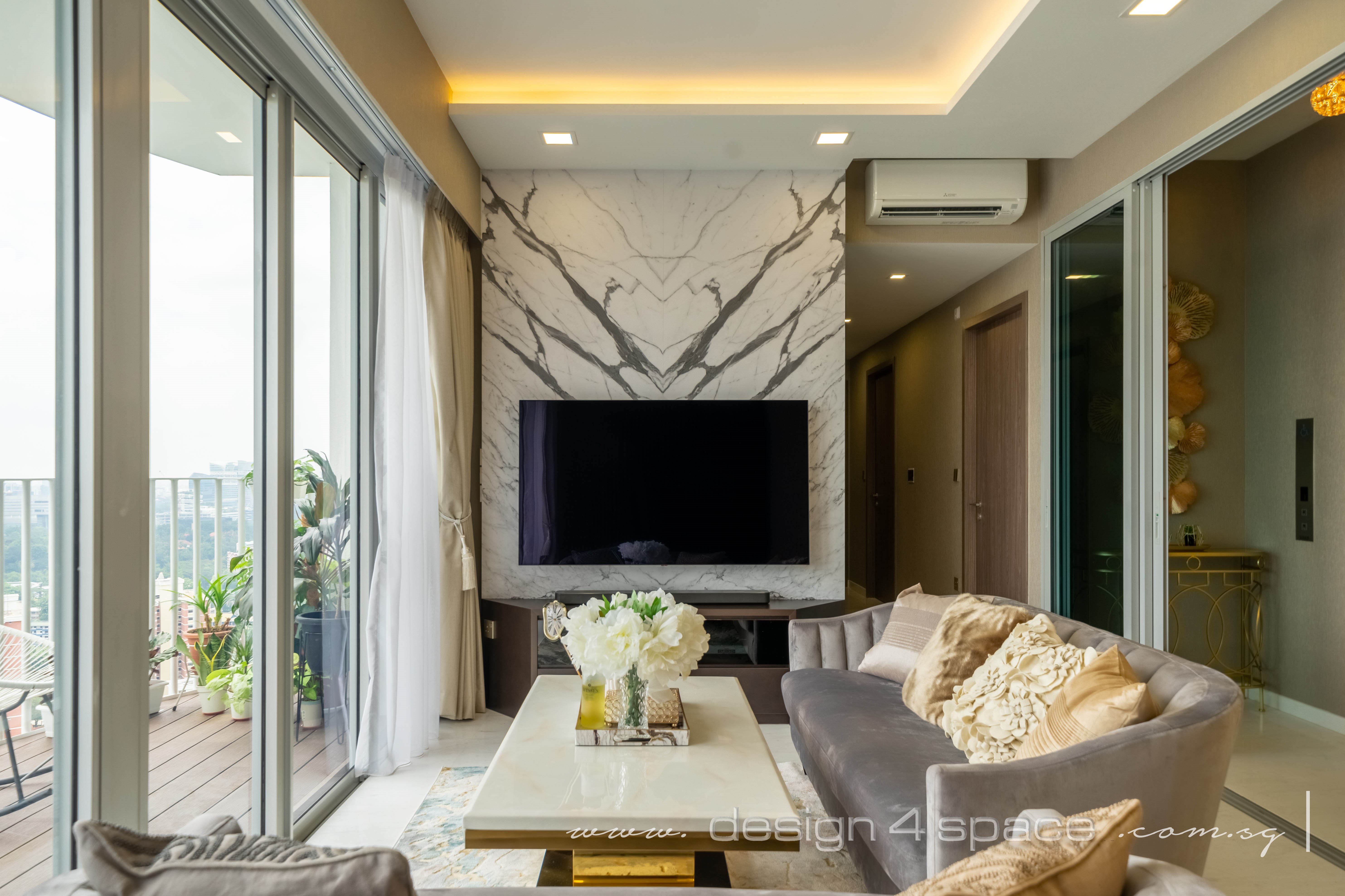 Modern Design - Living Room - Condominium - Design by Design 4 Space Pte Ltd