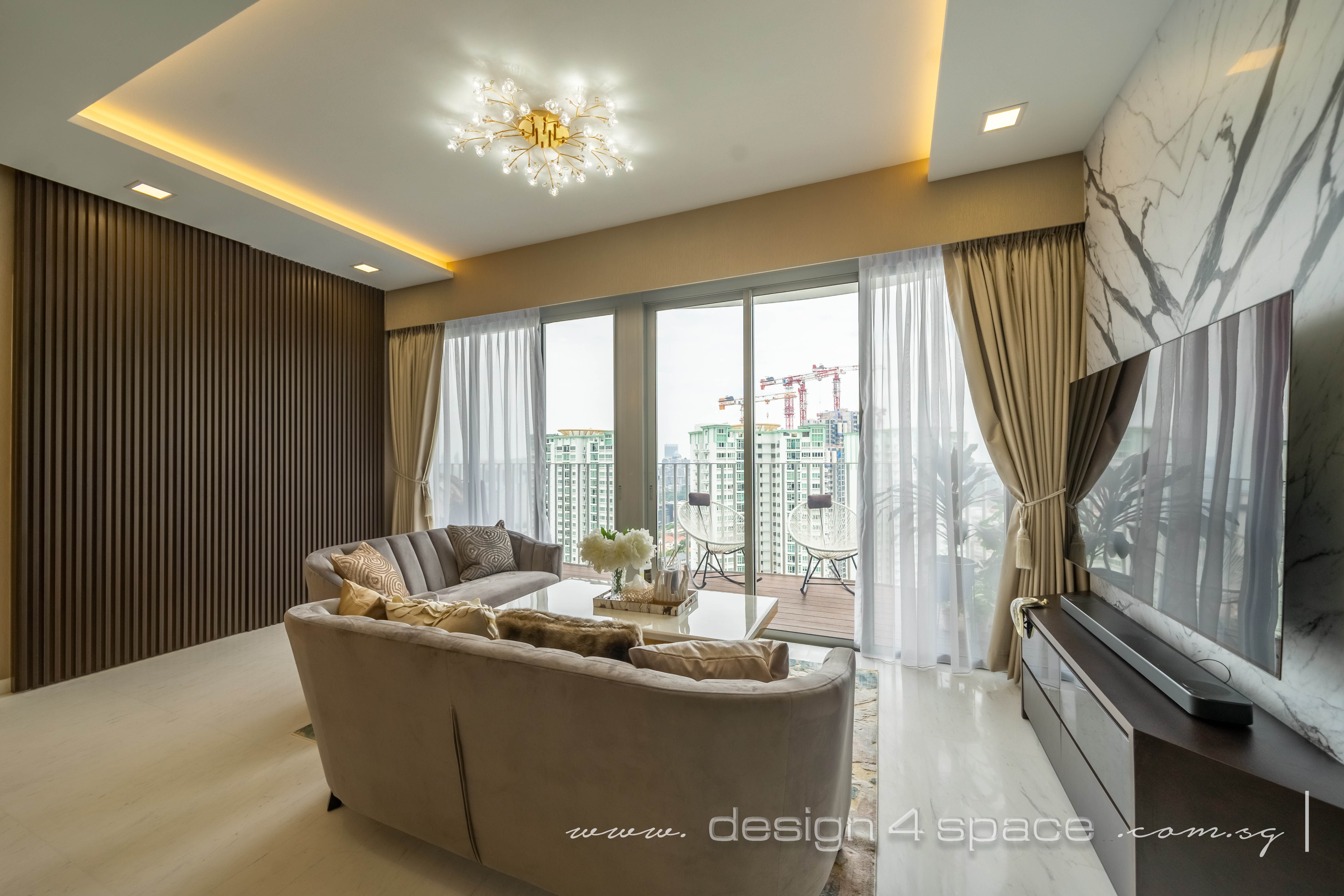 Modern Design - Living Room - Condominium - Design by Design 4 Space Pte Ltd